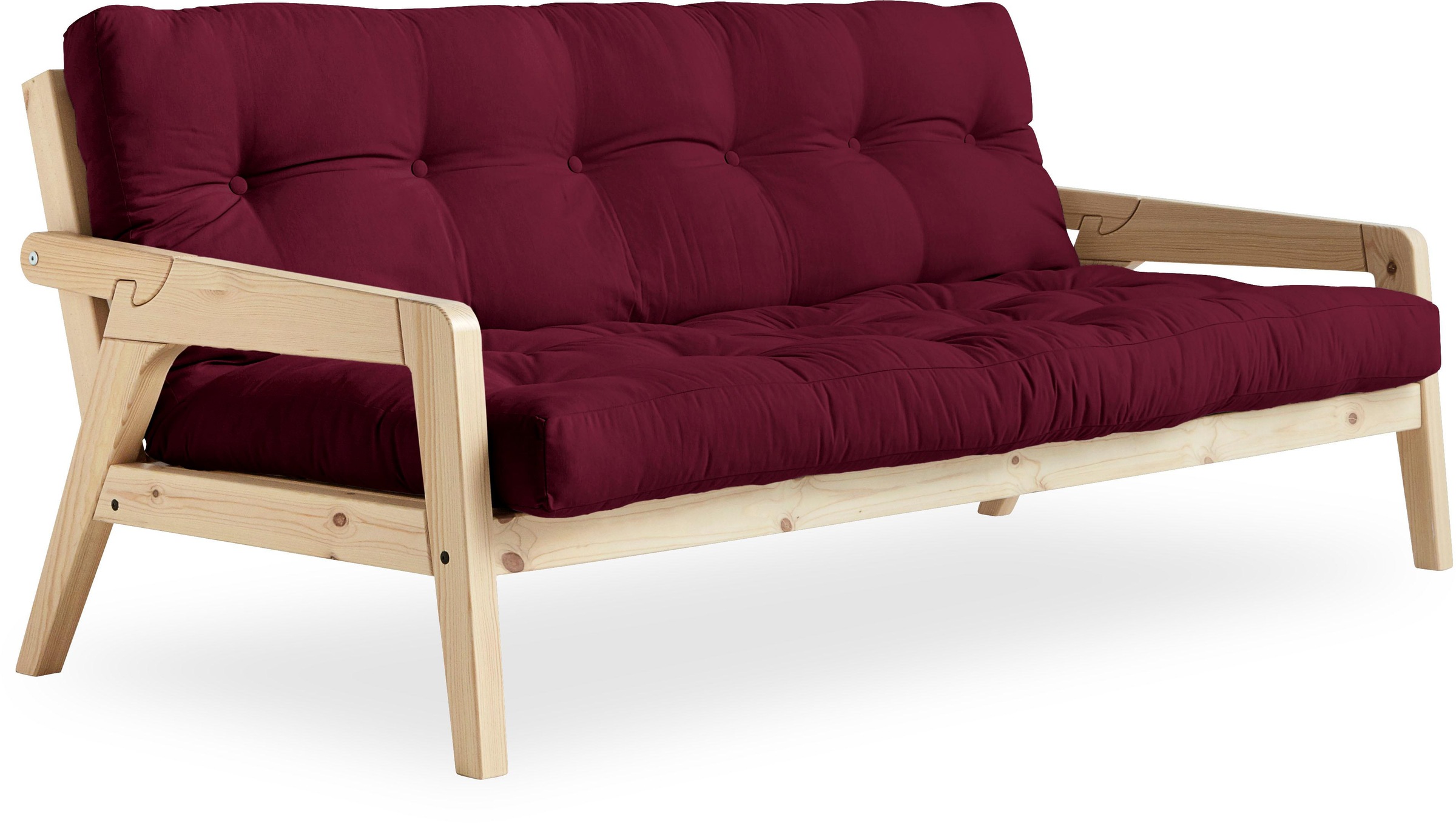 Karup Design Schlafsofa, Mit Holzstruktur, inkl. Futonmatratze, Liegefläche 130x190 cm