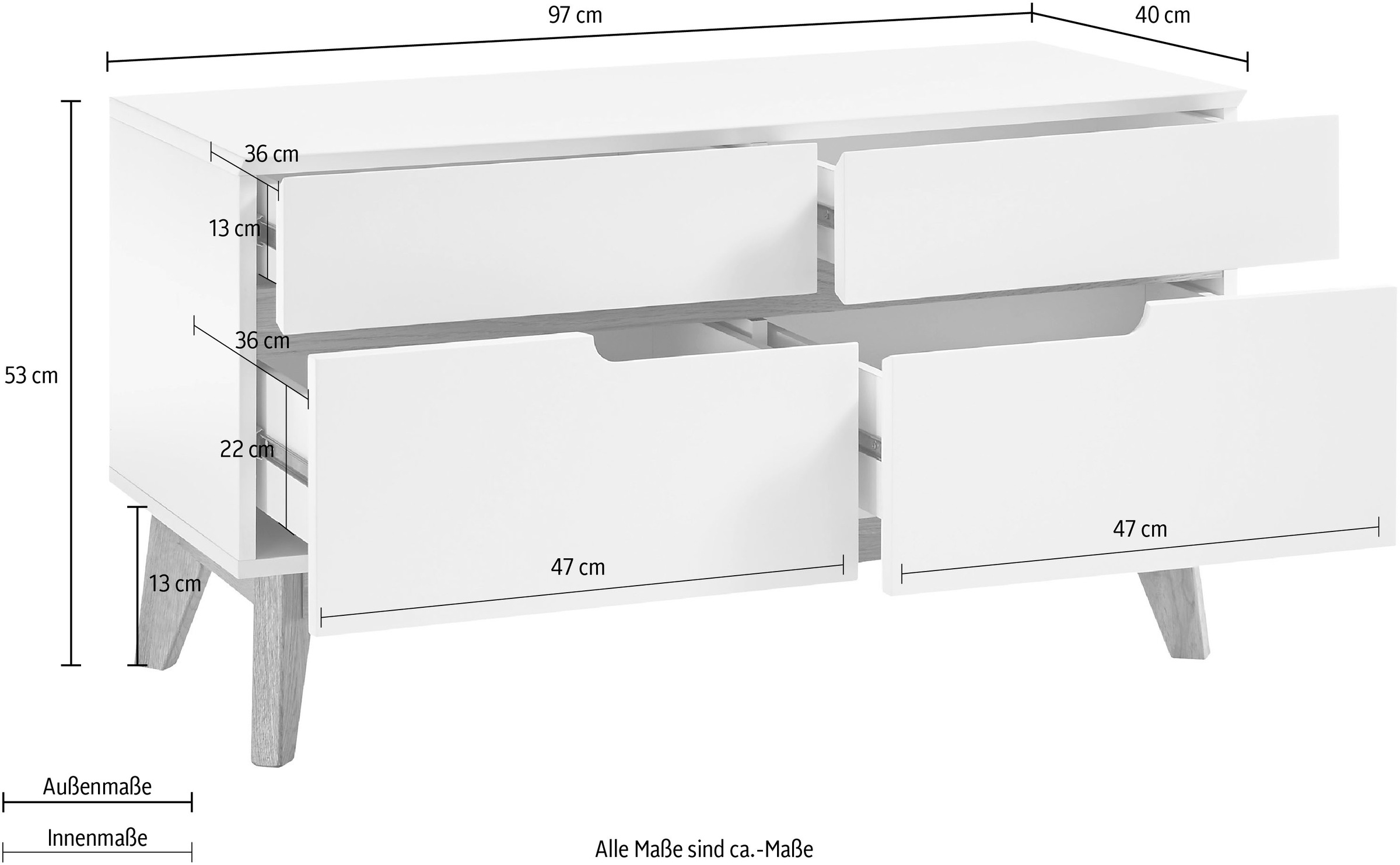MCA furniture Sitzbank »Cervo«, Breite ca. 97 cm