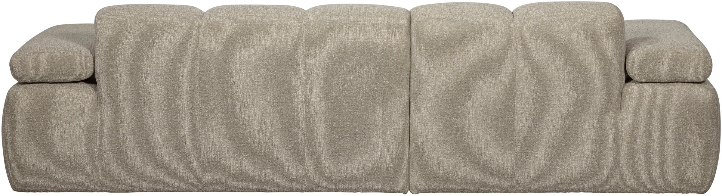 WOOOD Chaiselongue »Mojo Bouclé-Bezug mit verstellbarer Armlehne, H 74 x B 284 x T 160 cm« Tragkraft 360 kg, Maximale Verschleißfestigkeit, Pfleiglicht