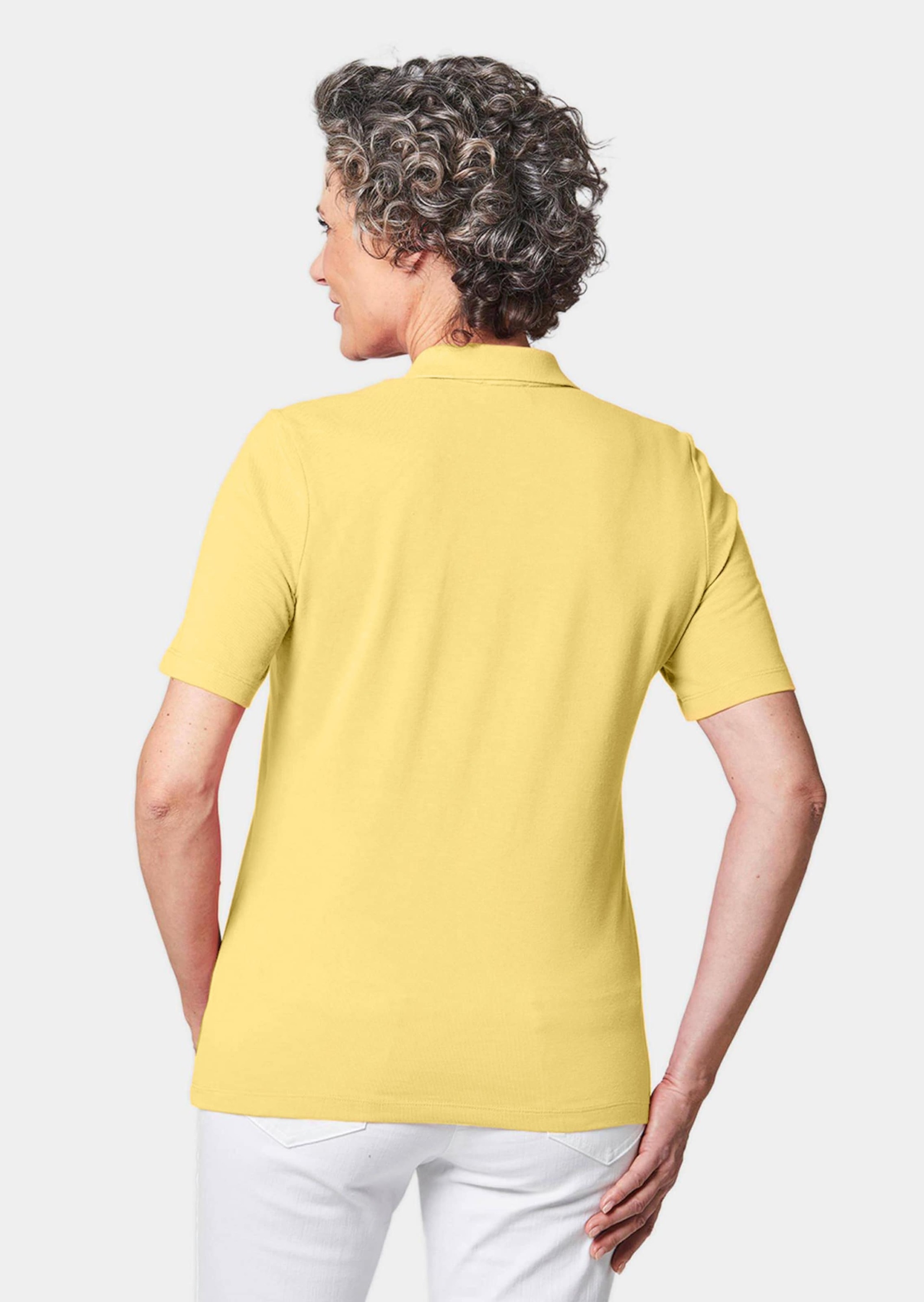 GOLDNER Poloshirt »Kurzgröße Poloshirt in hochwertigem Pikee« Ohne