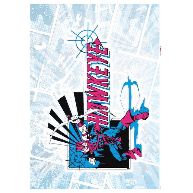 Komar Wandtattoo »Hawkeye Comic Classic«, (1 St.), 50x70 cm (Breite x Höhe),  selbstklebendes Wandtattoo online kaufen | mit 3 Jahren XXL Garantie