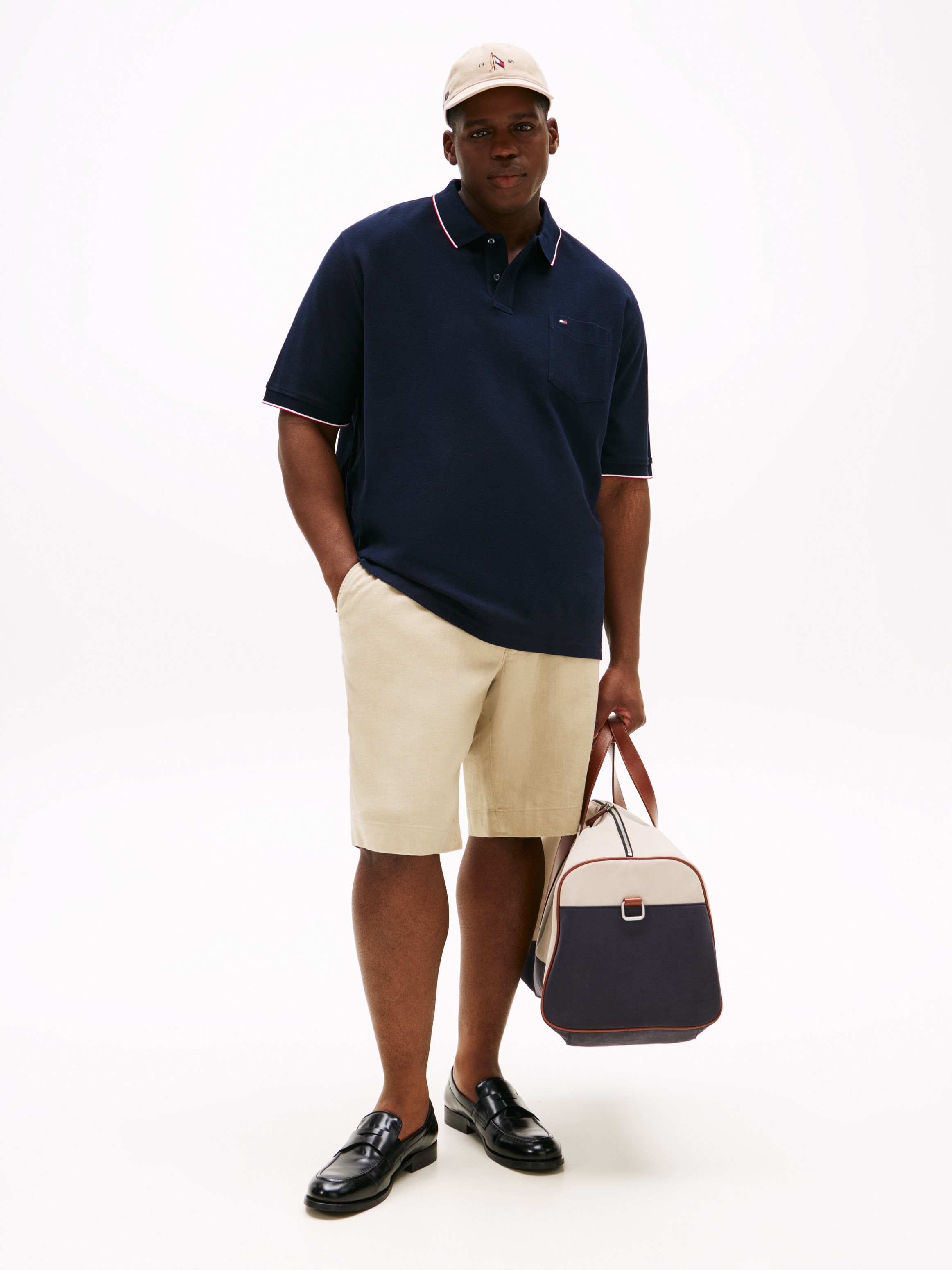 Tommy Hilfiger Big & Tall Shorts »BT-BROOKLYN PO LINEN SHORT-B«, Große Größen