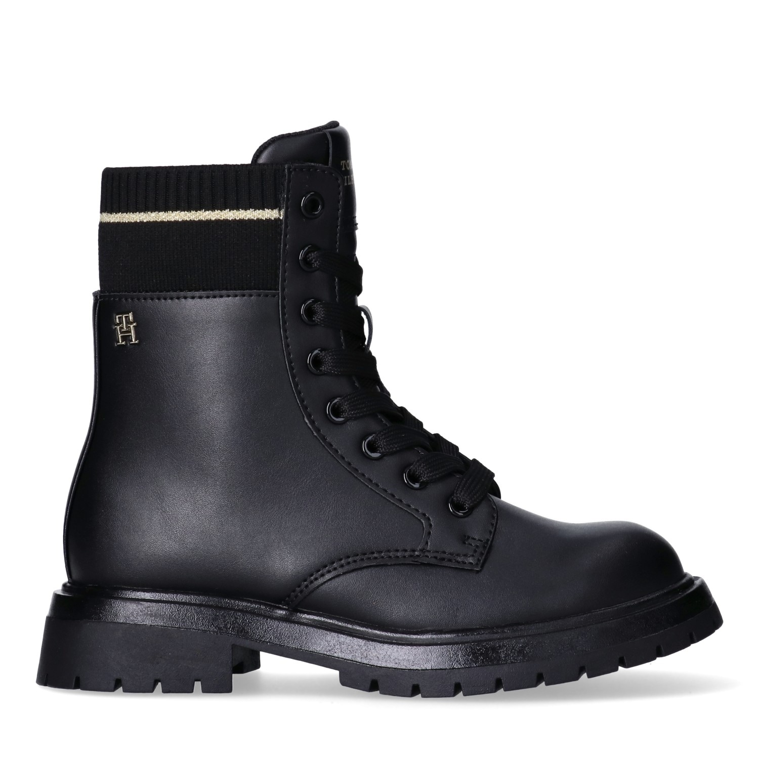 Tommy Hilfiger Schnürboots  Biker Boots, Winterboots mit Blockabsatz