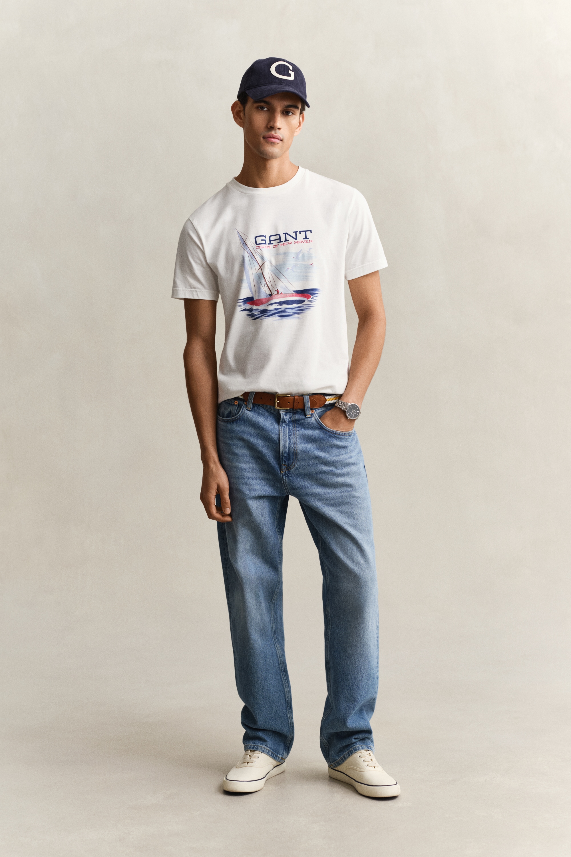 Gant T-Shirt »GRAPHIC« Regular fit mit Rundhalsausschnitt