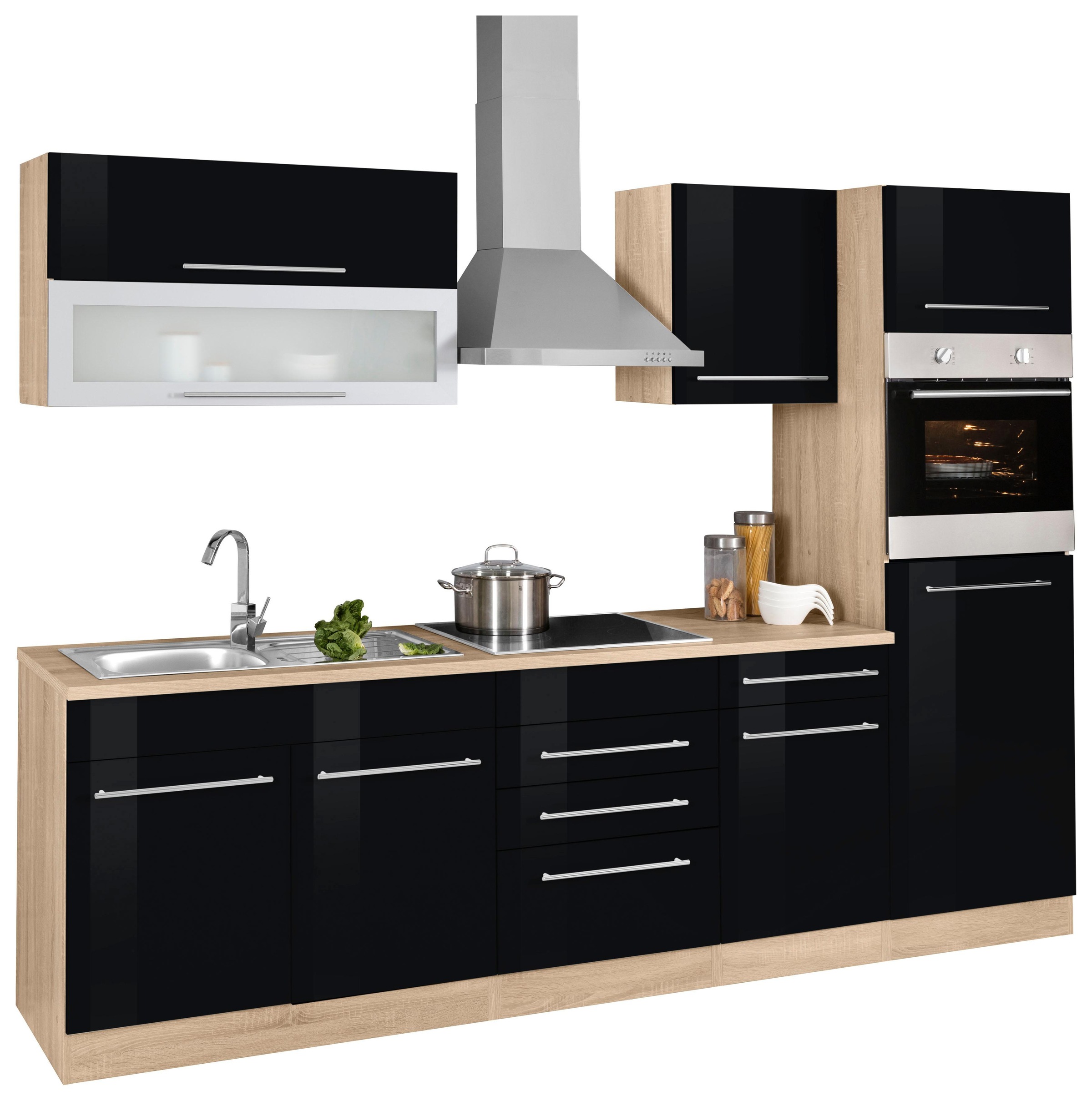 KOCHSTATION Küchenzeile »KS-Eton«, mit E-Geräten, Breite 270 cm