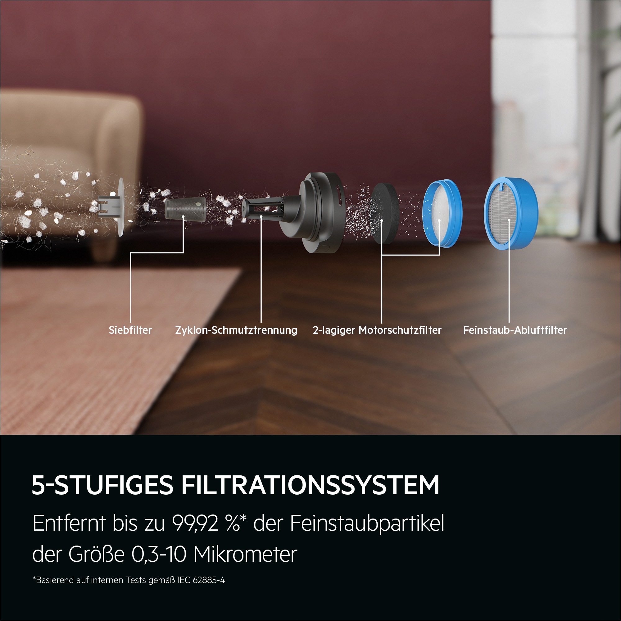 AEG Akku-Hand-und Stielstaubsauger »6000 AKKU-STAUBSAUGER (AP61HB21SH)«, sehr leicht 2,5 kg, 53 % Recyclingmaterial, bis zu 50 Min. Laufzeit