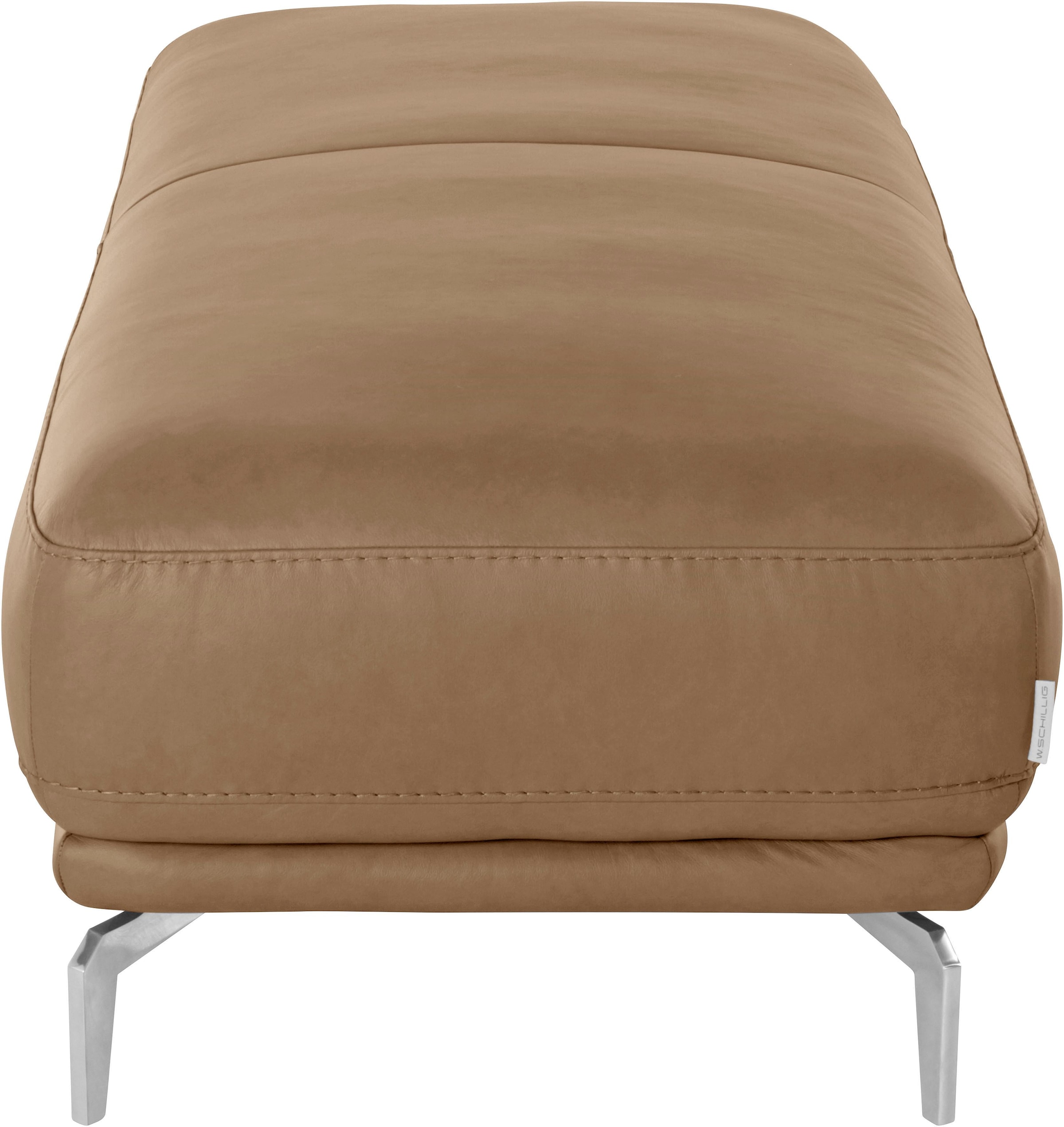 W.SCHILLIG Hocker »montanaa«, mit Metallfüßen in Chrom glänzend, Breite 141 cm