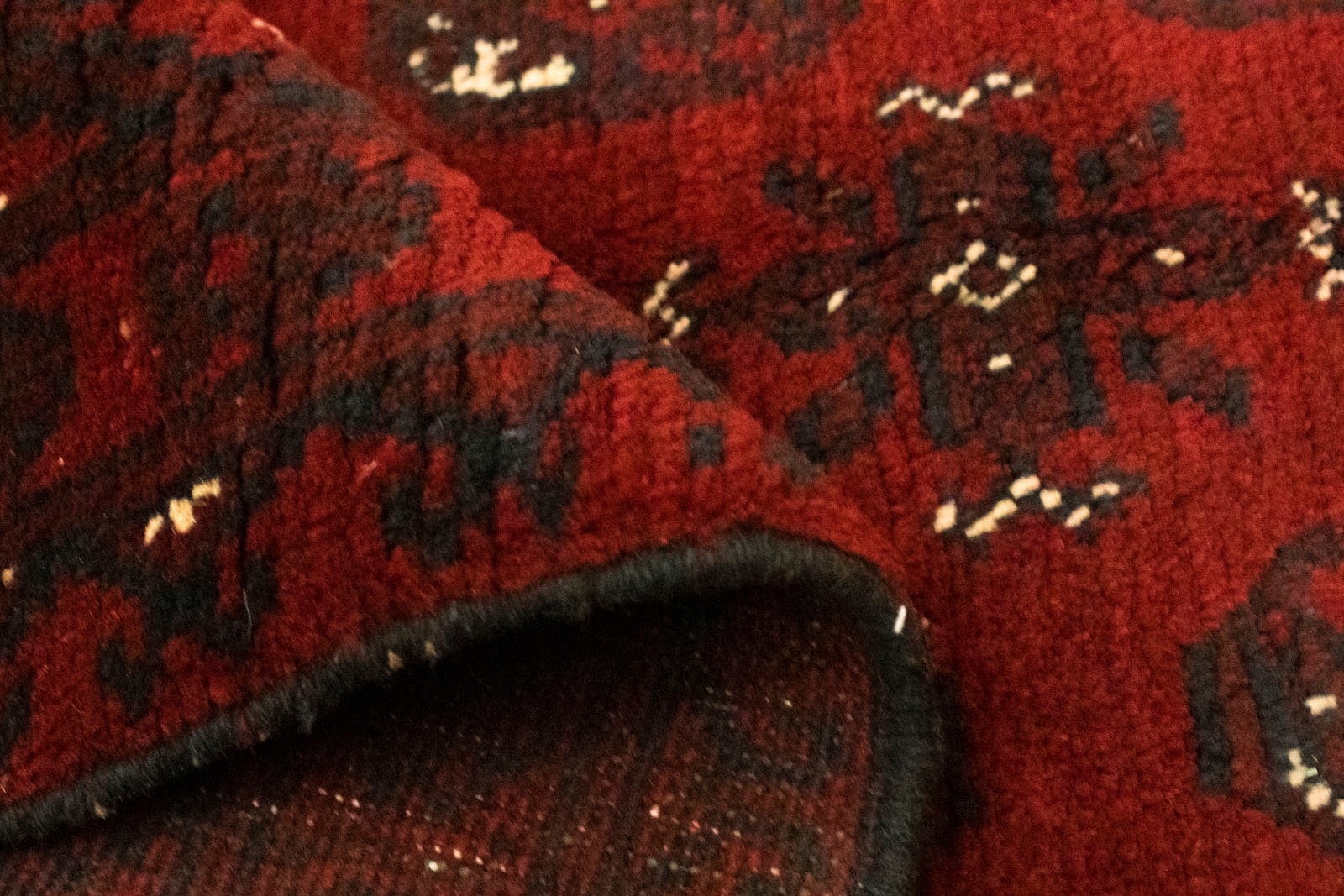 morgenland Wollteppich »Akhche Teppich handgeknüpft rot«, rechteckig