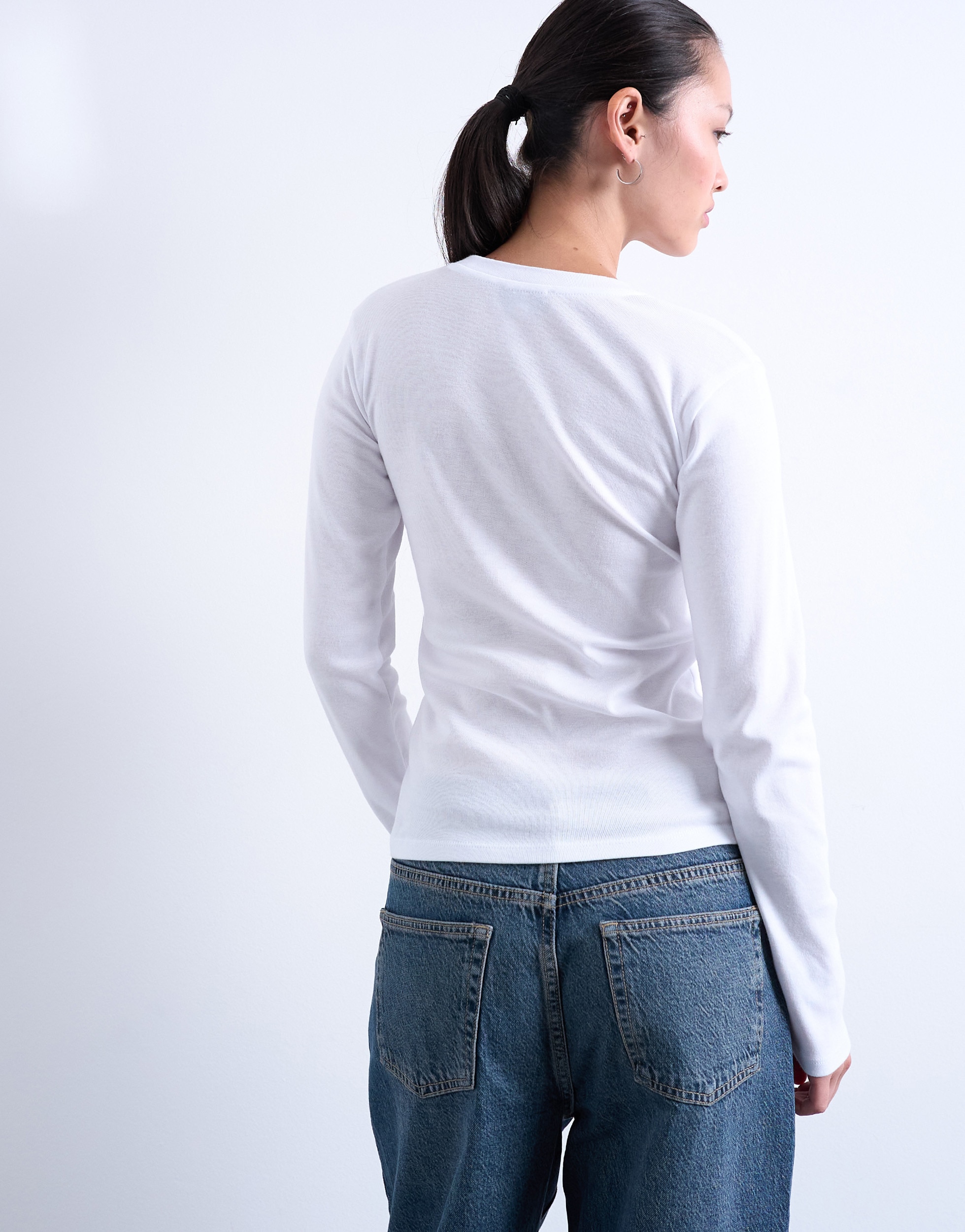 TOPSHOP Langarmshirt »TSEVERYDAY LS TOP JRS NOOS« Baumwolle, regular fit