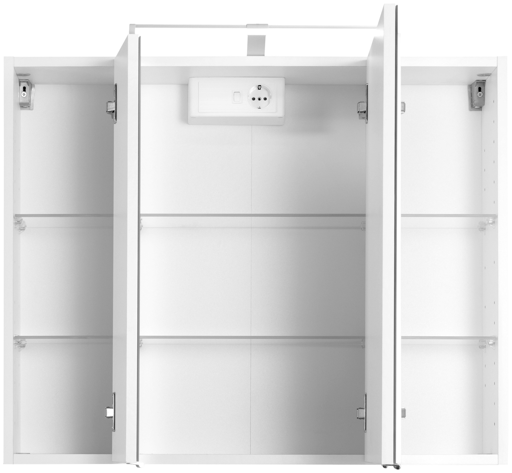 welltime Spiegelschrank »Texas«, Breite 80 cm, mit LED-Aufbauleuchte