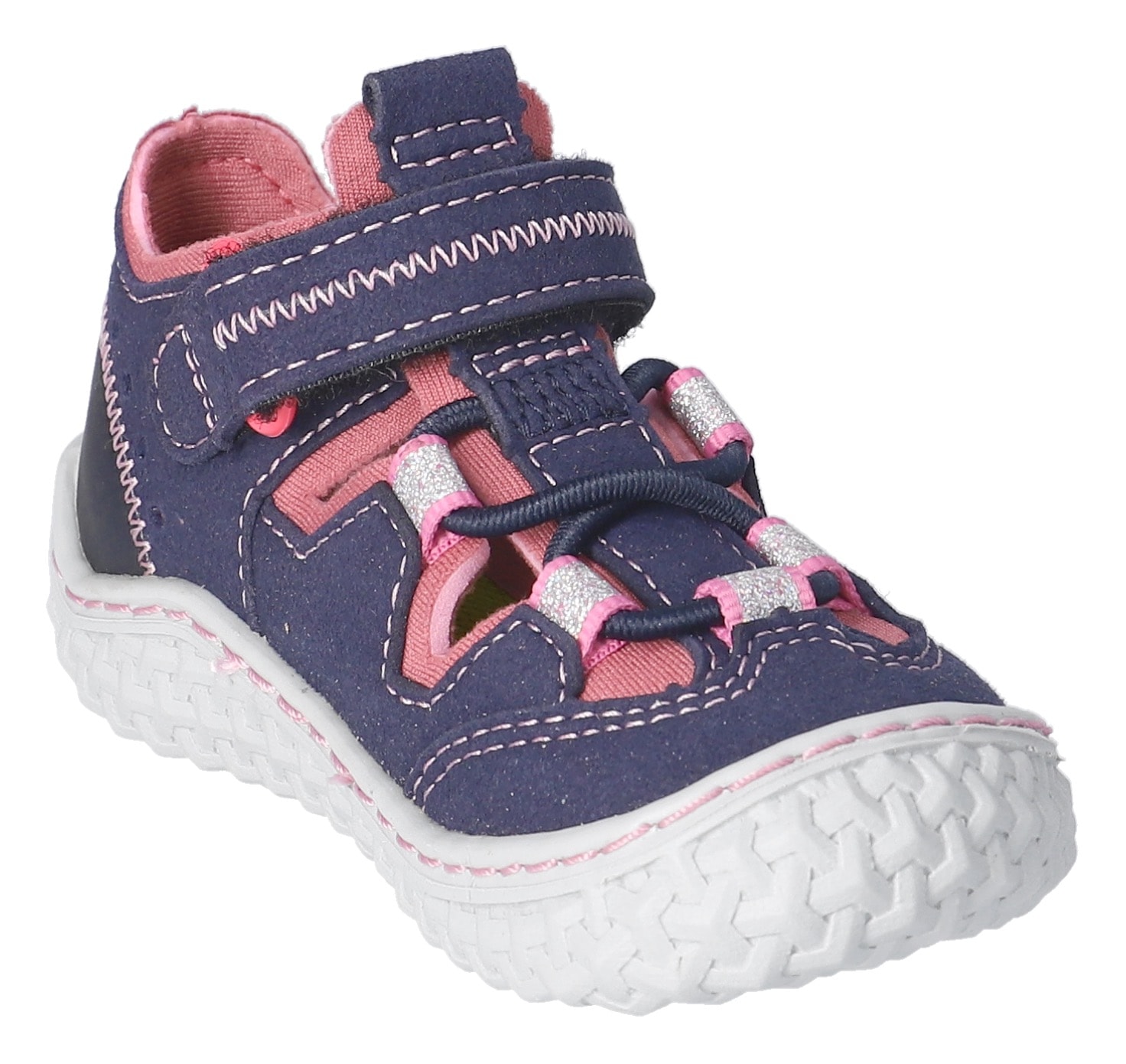 PEPINO by RICOSTA Barfußschuh »Jerry WMS: mittel«  , Barfußschuh mit Gummizug u. Klett, Größenschablone zum Download