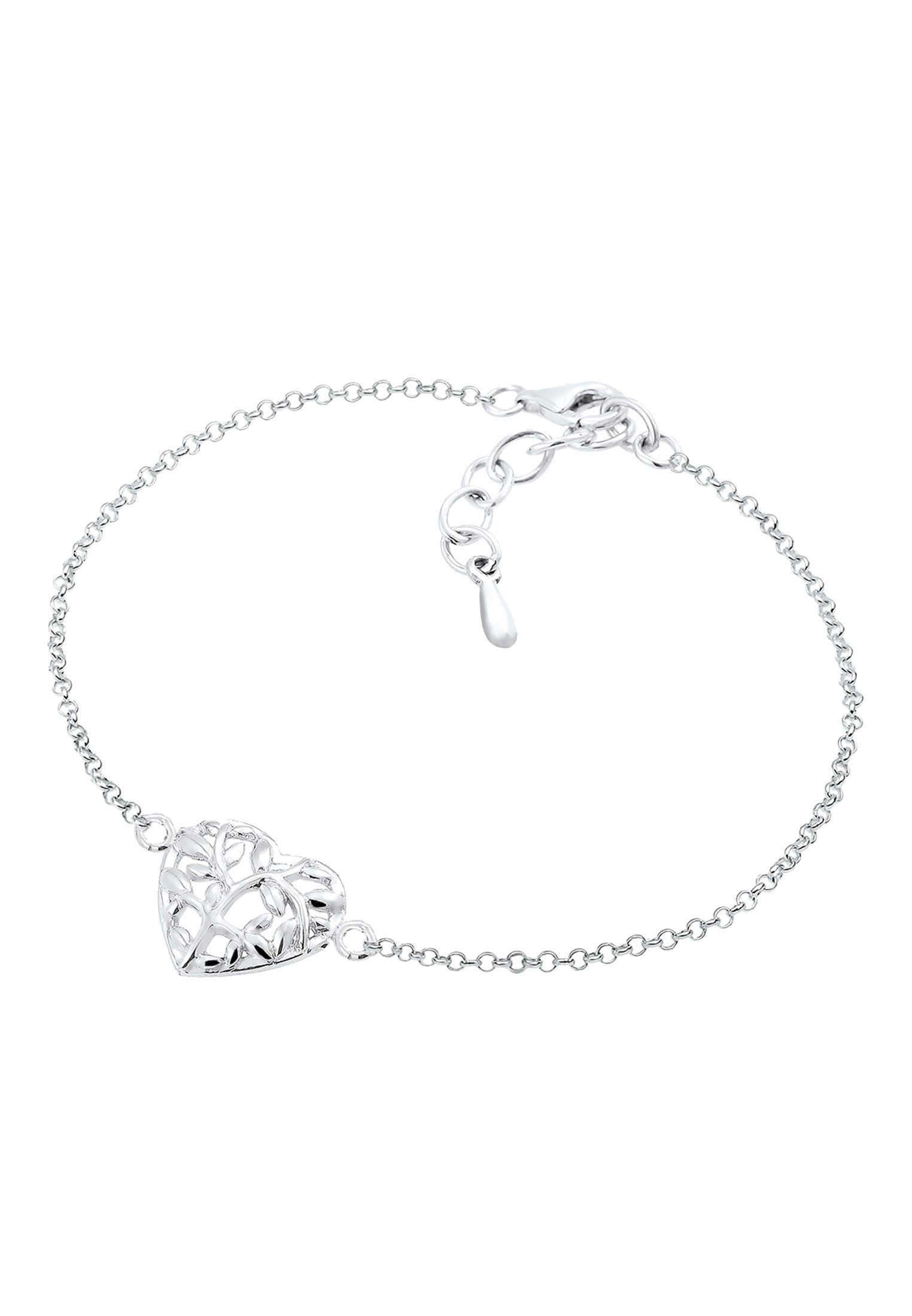 Elli Armkette »Armband Lebensbaum Herz Blatt 925 Sterling Silber«
