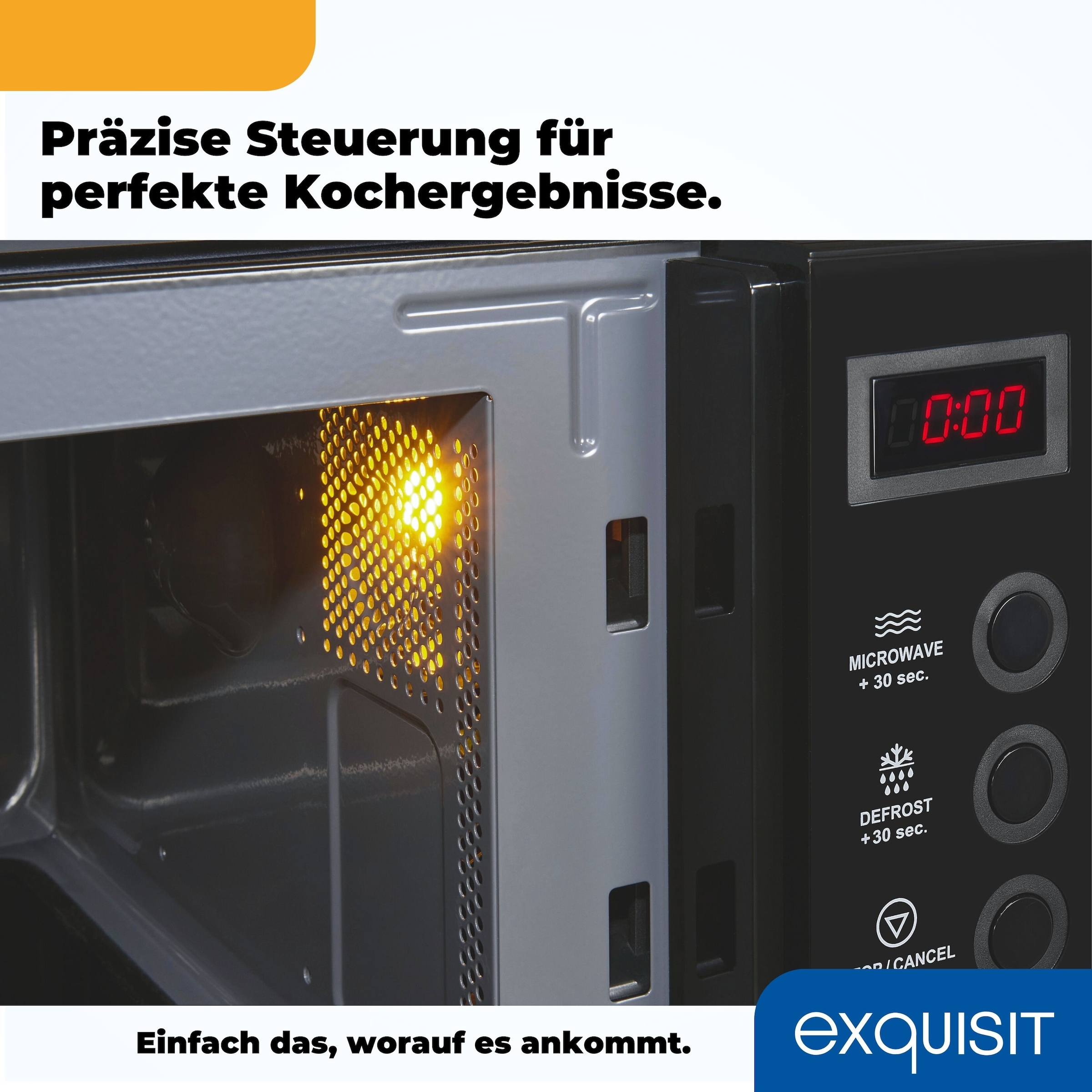 exquisit Mikrowelle »MW7020-F-030DI«, Mikrowelle, schwarz