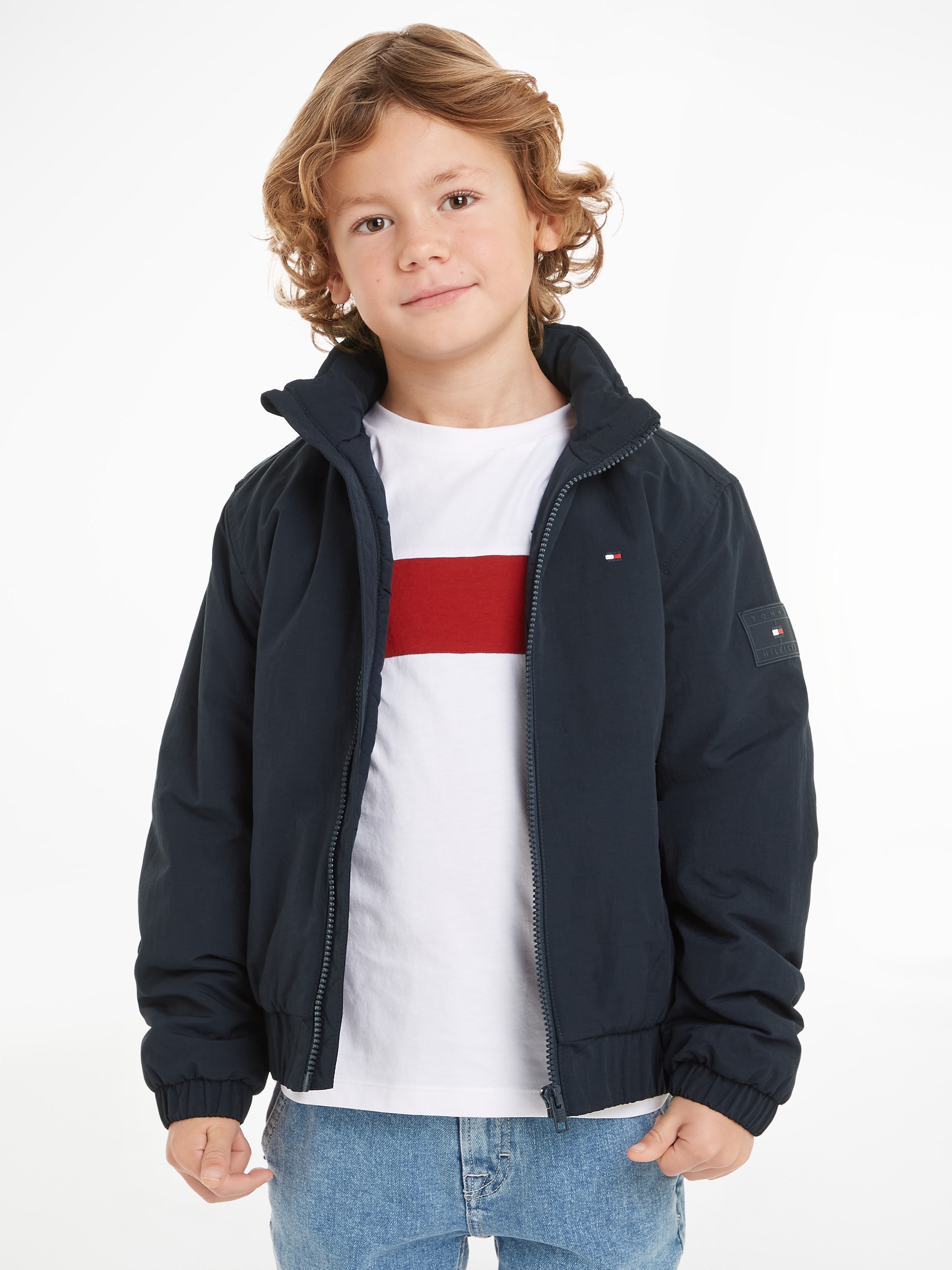 Blouson »ESSENTIAL PADDED JACKET«, Baby bis 2 Jahre, Stehkragen, Reißverschluss