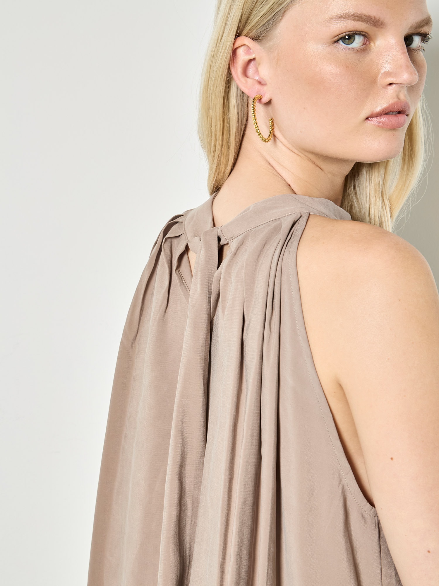 Apricot Longbluse »Tunika-Oberteil« mit Falten