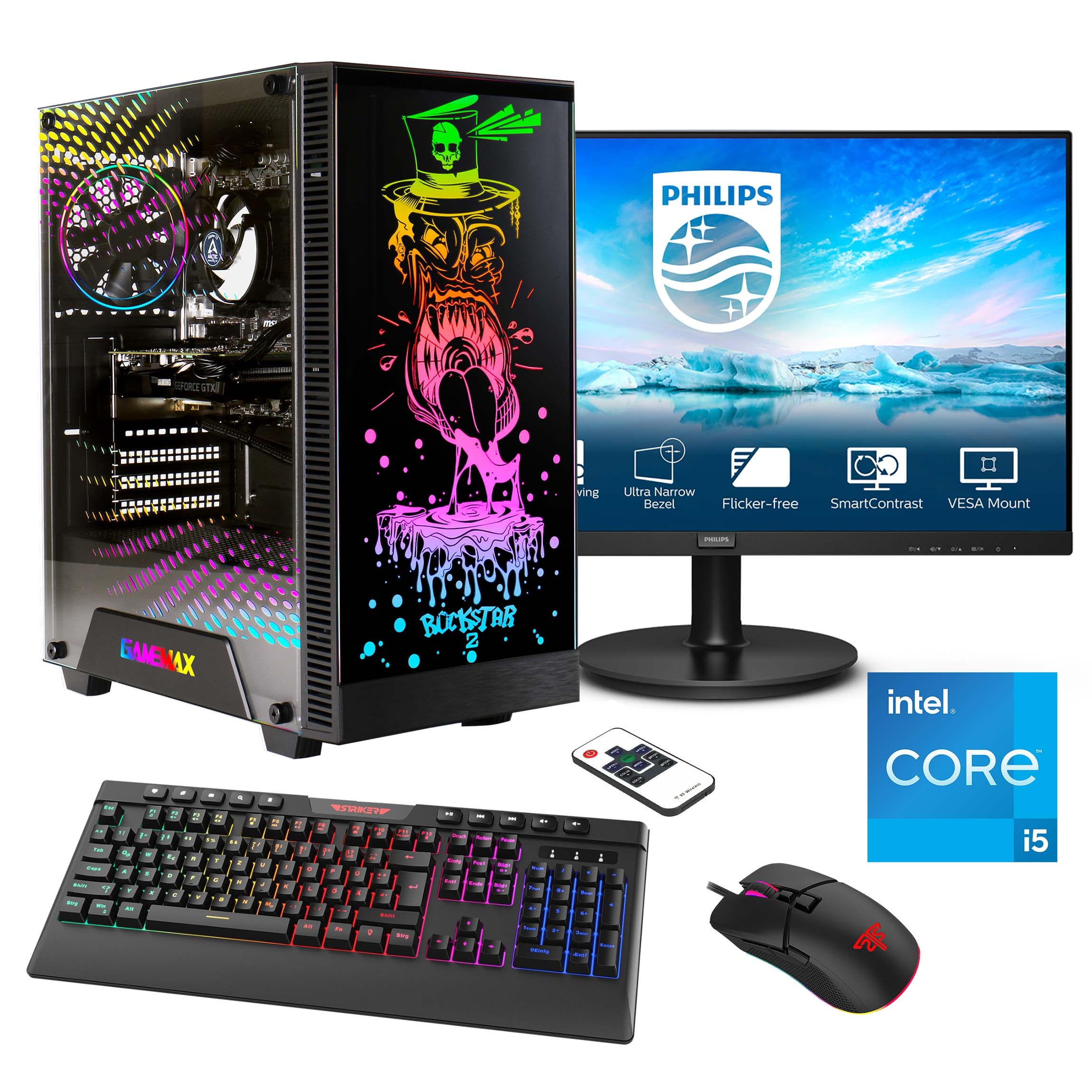 Gaming-PC-Komplettsystem »Rockstar SET02440«, (RTX 4060Ti (16GB), PCIe SSD Gen4),...