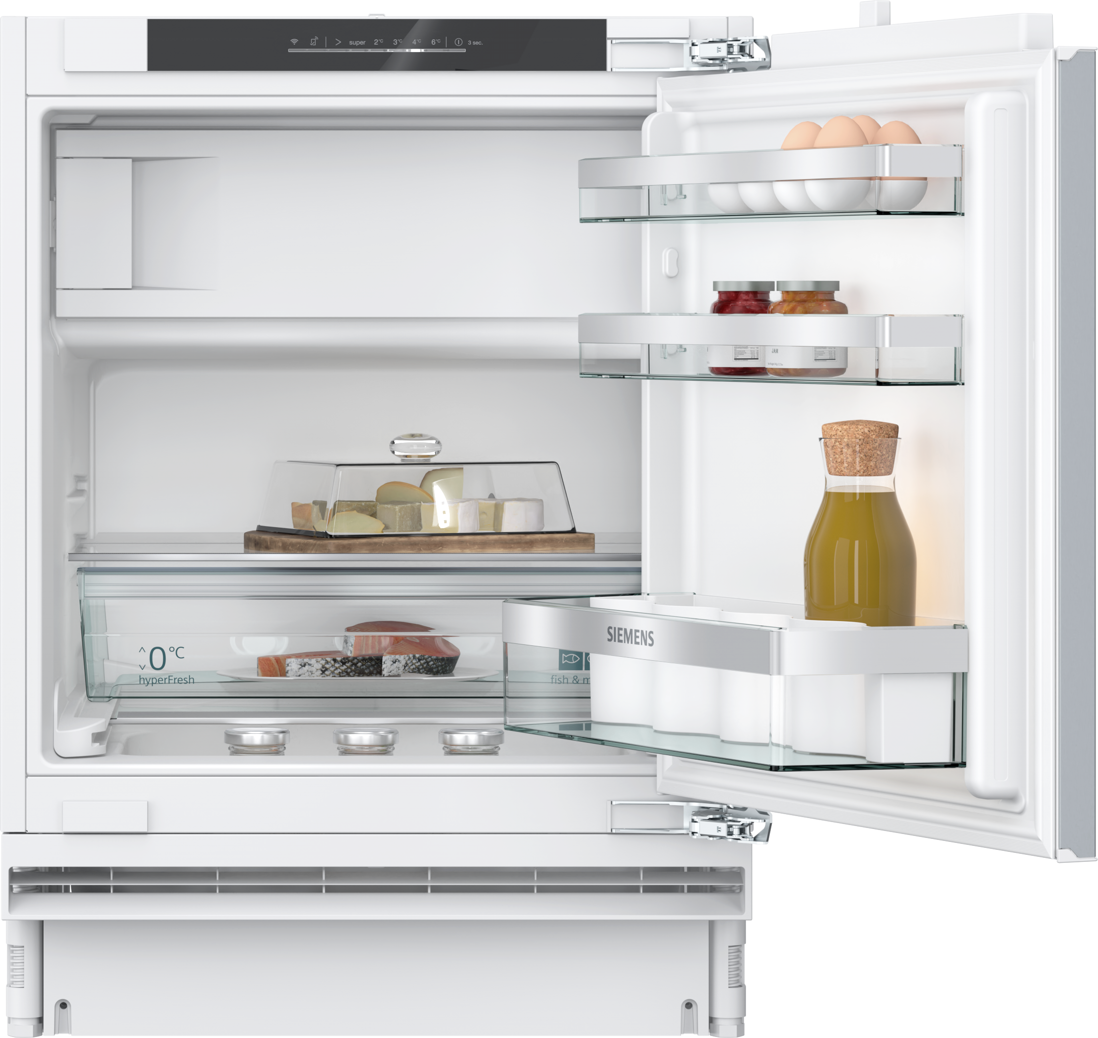 SIEMENS Einbaukühlschrank iQ500 "KU22LADD0" 82 cm hoch 59,8 cm breit HyperFresh 0 C plus: hält Fisch und Fleisch länger frisch