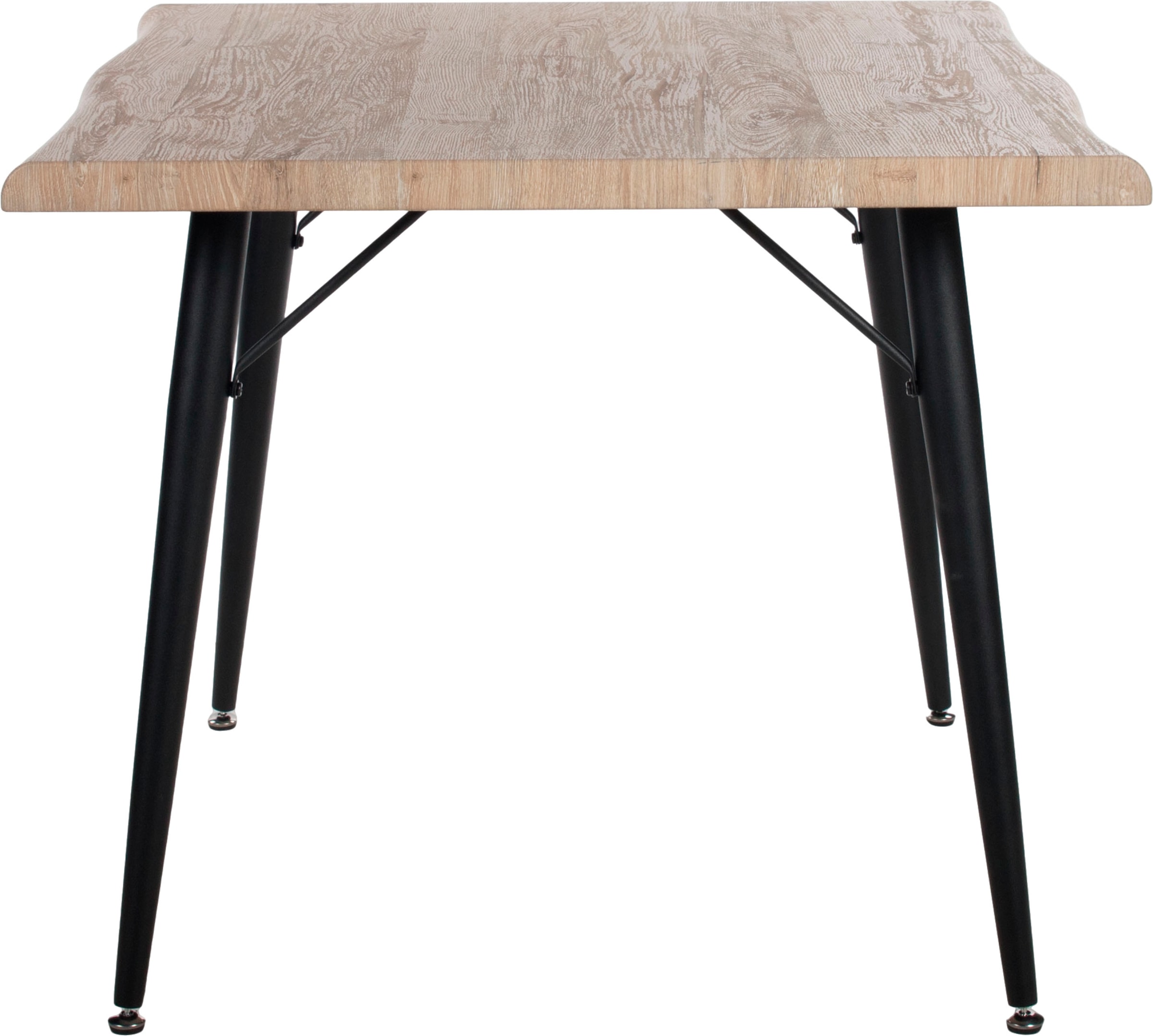 Duo Collection Esstisch »Tailin Tisch Baumkantentisch«, Massives Metallgestell, Belastbarkeit bis 100 kg