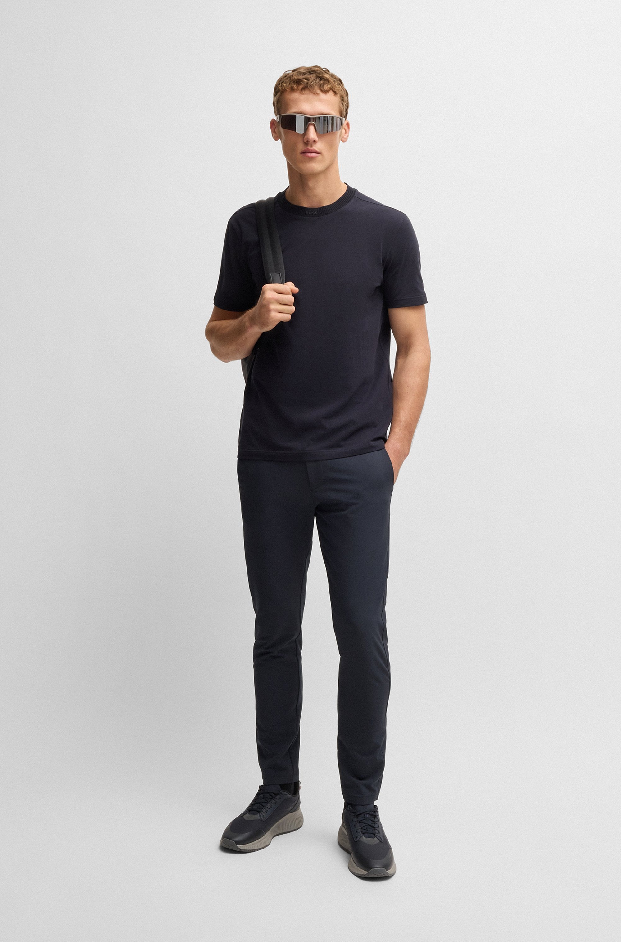 BOSS GREEN Stretch-Hose »T_Commuter-Slim«, in schmaler Passform