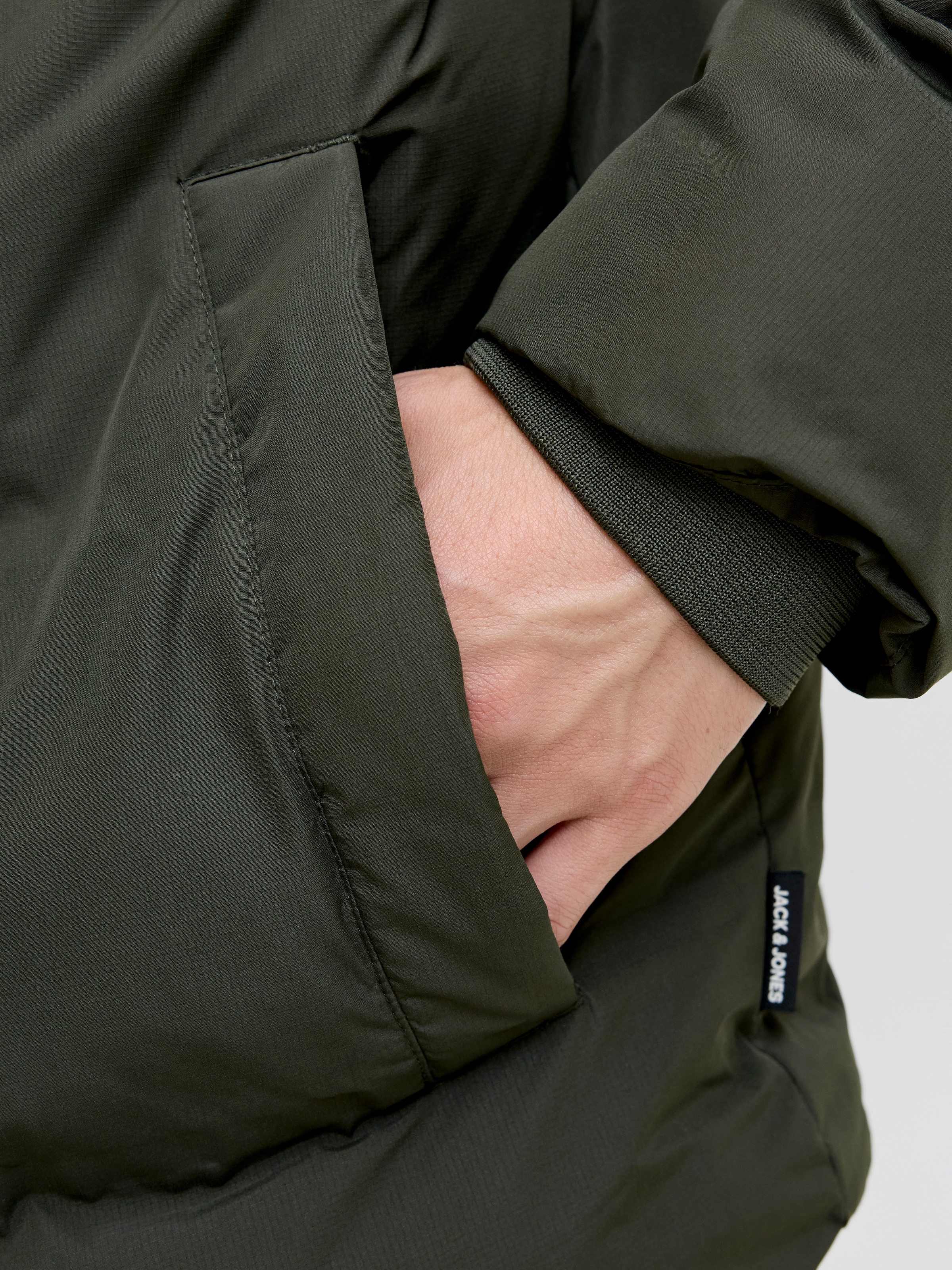 Jack & Jones Steppjacke »JJESOHO PUFFER COLLAR SN«, ohne Kapuze