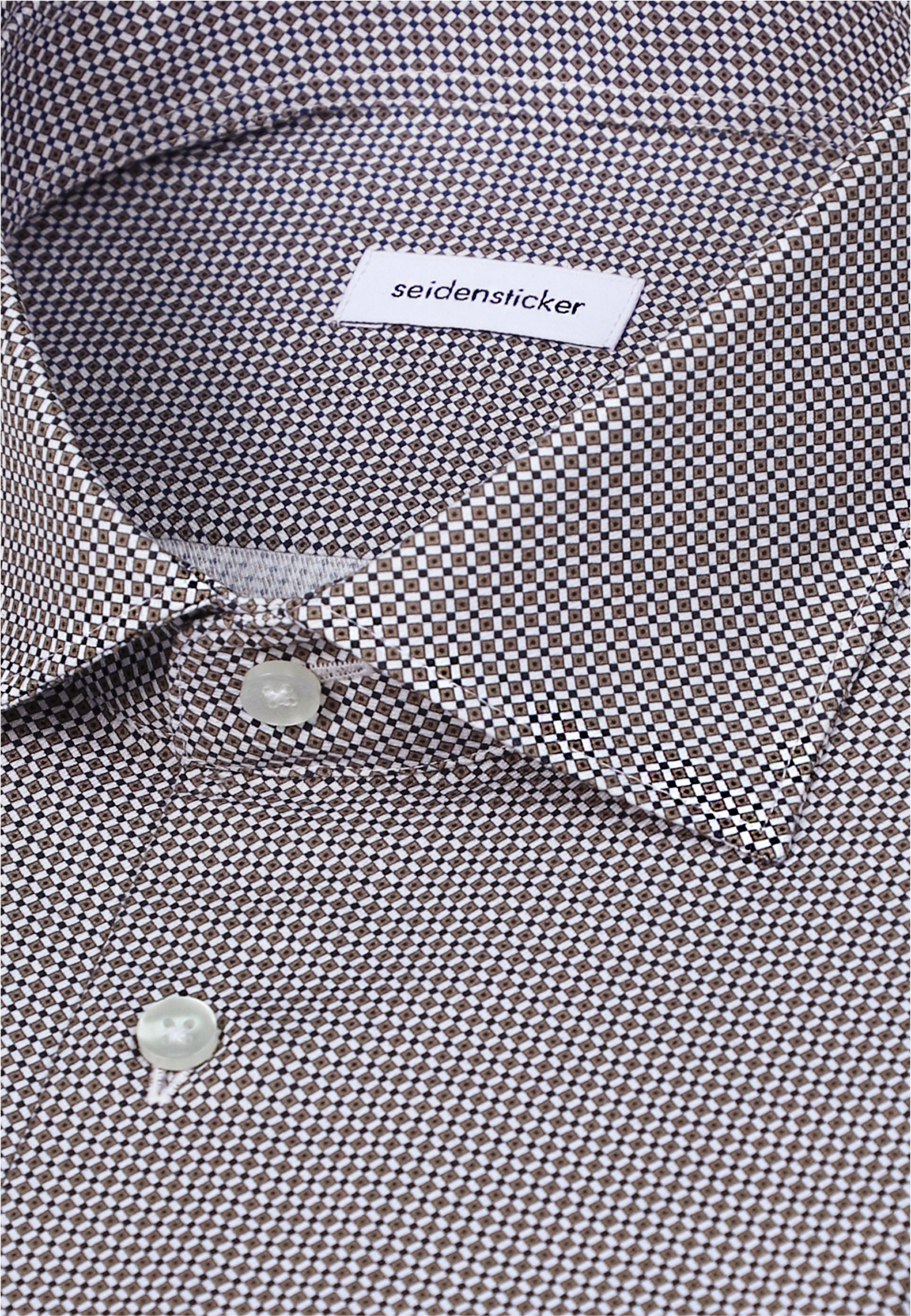seidensticker Businesshemd »Schwarze Rose« Slim 1/1 Kentkragen Druck