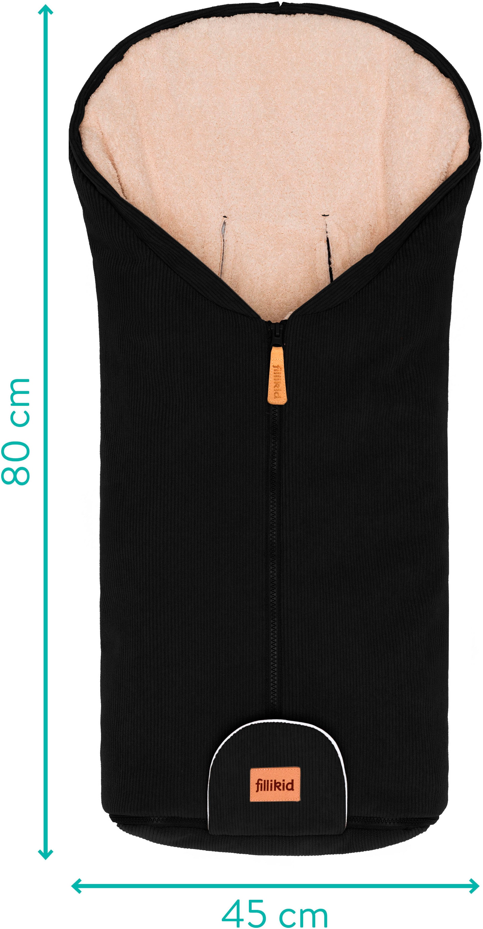 Fillikid Fußsack »Nevis Cord, Winterfußsack Gr. 0« für Autositze Gr. 0 und Kinderwagen