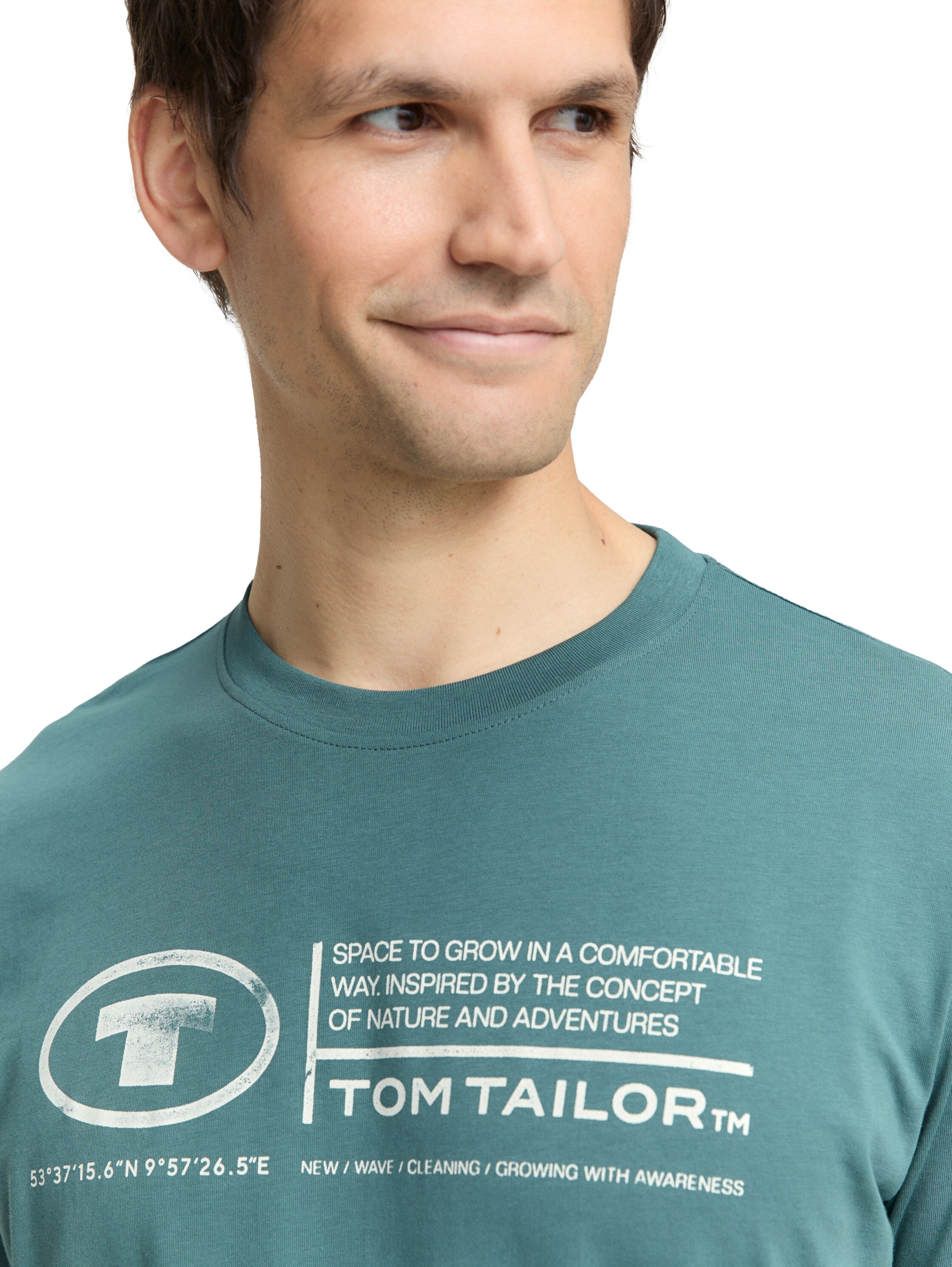 TOM TAILOR Print-Shirt »Tom Tailor Herren T-Shirt Frontprint«