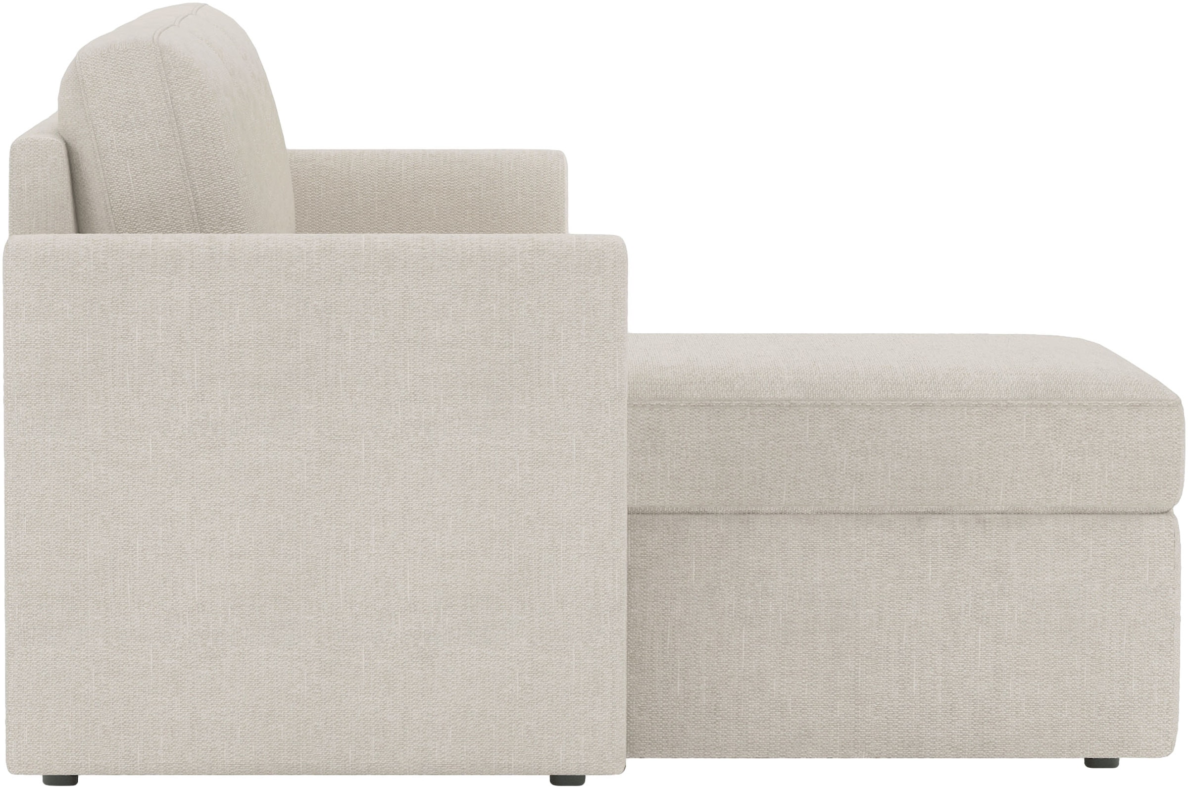 Dorel Home Ecksofa »NORDHUS, L-Form, 200 cm, Recamiere rechts/links montierbar« mit Stauraum, feiner Webstoff-Bezug