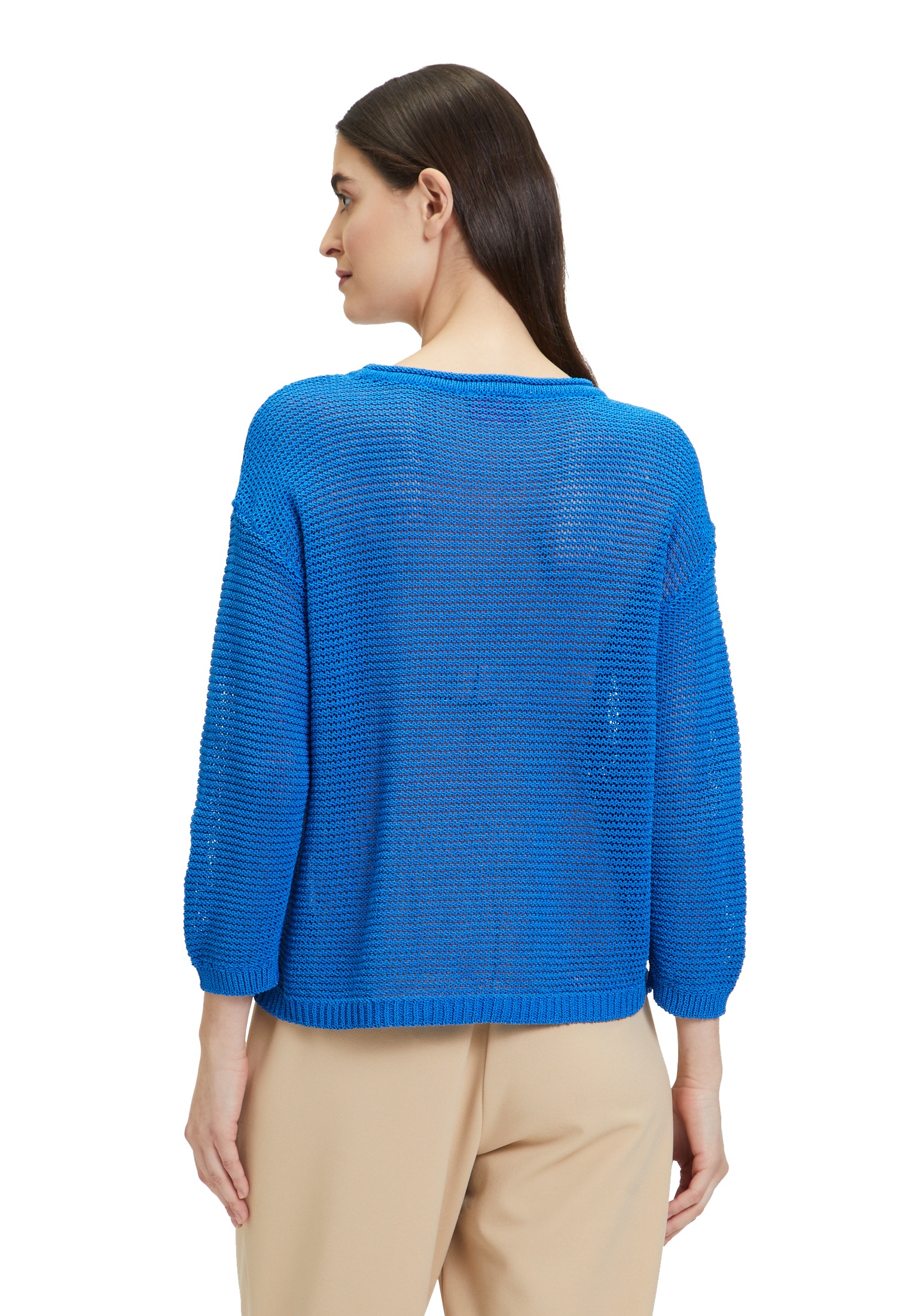 Betty Barclay Rundhalspullover »Grobstrick-Pullover mit 3/4 Arm«