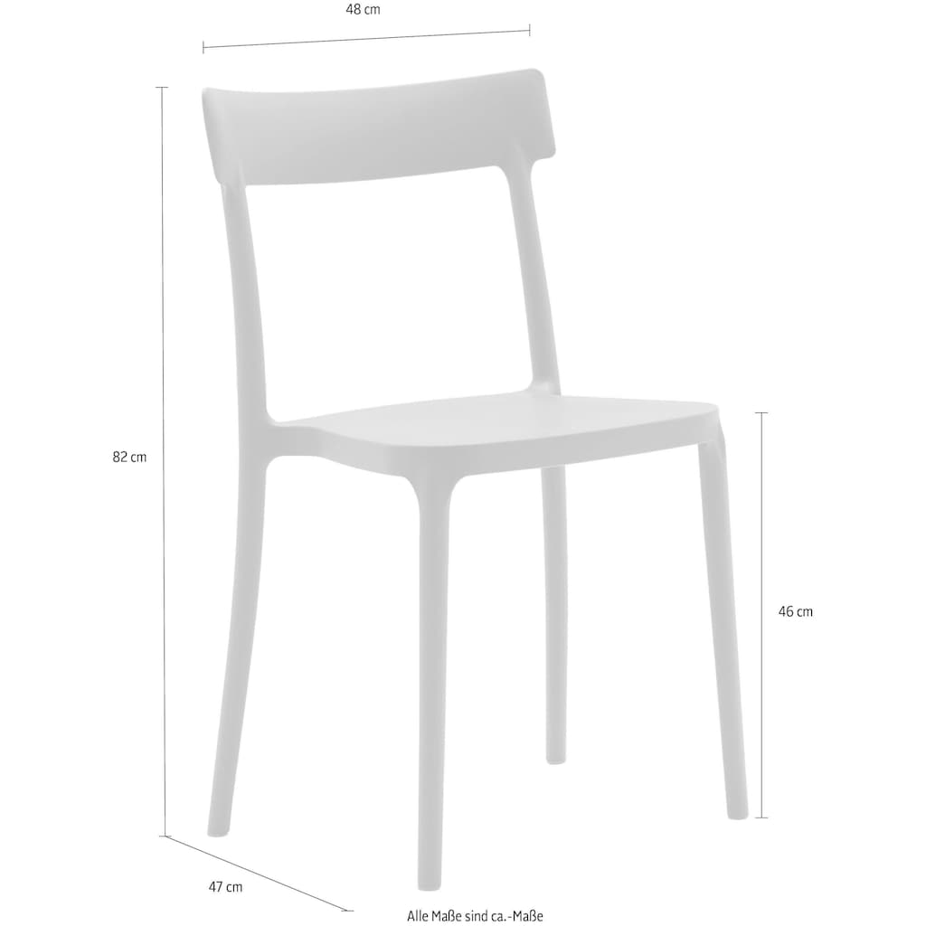 connubia 4-Fußstuhl »ARGO CB/1523«, (Set), 4 St.