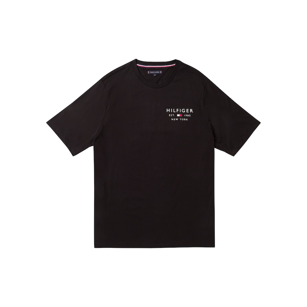 Tommy Hilfiger Big & Tall T-Shirt (1 tlg.) mit Tommy Hilfiger Markenstreifen innen am Ausschnitt