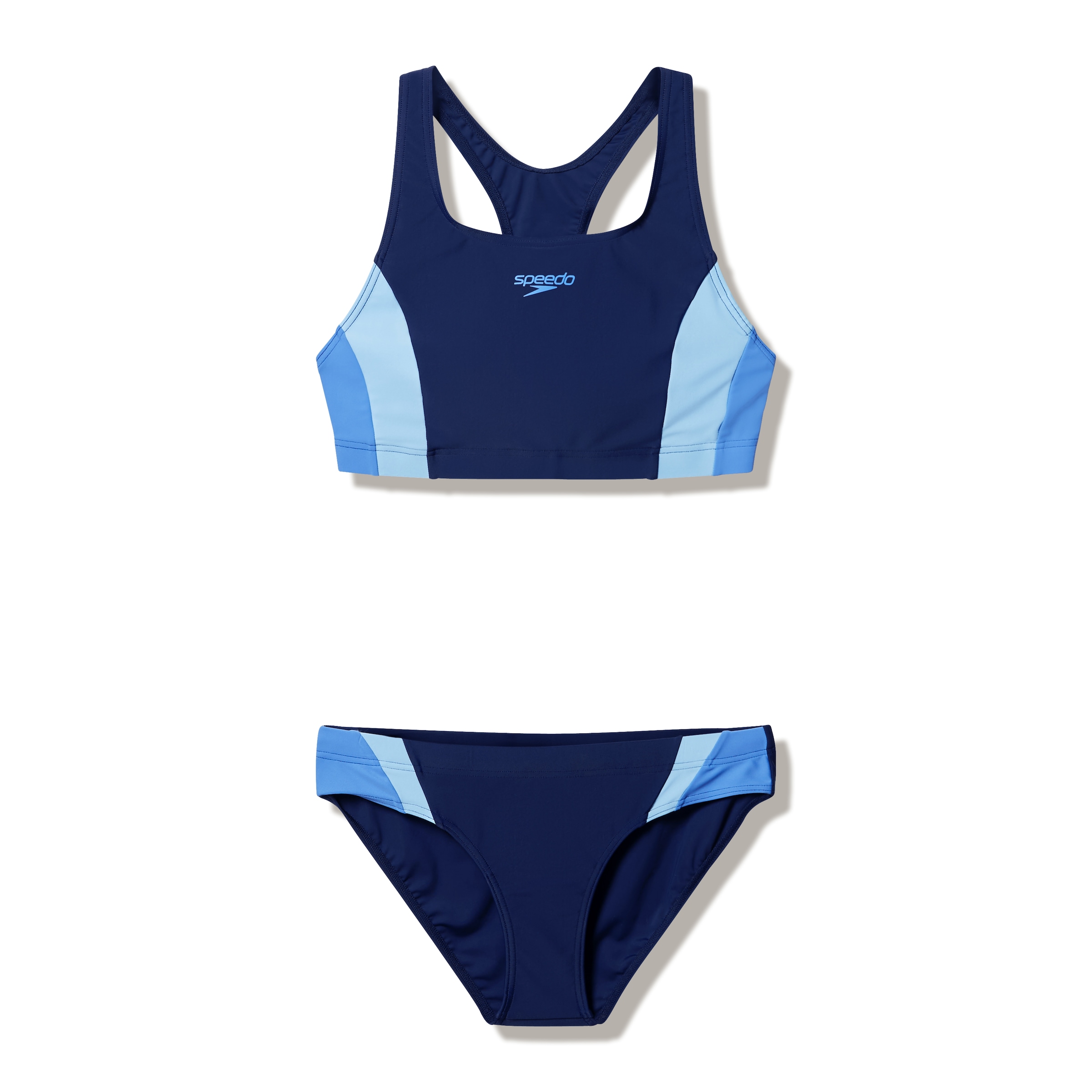Speedo Bustier-Bikini »CLRBLCK SPLCE 2.0 2PC BLU/LTBLU« Set, 2 Stk. schnell trocknend