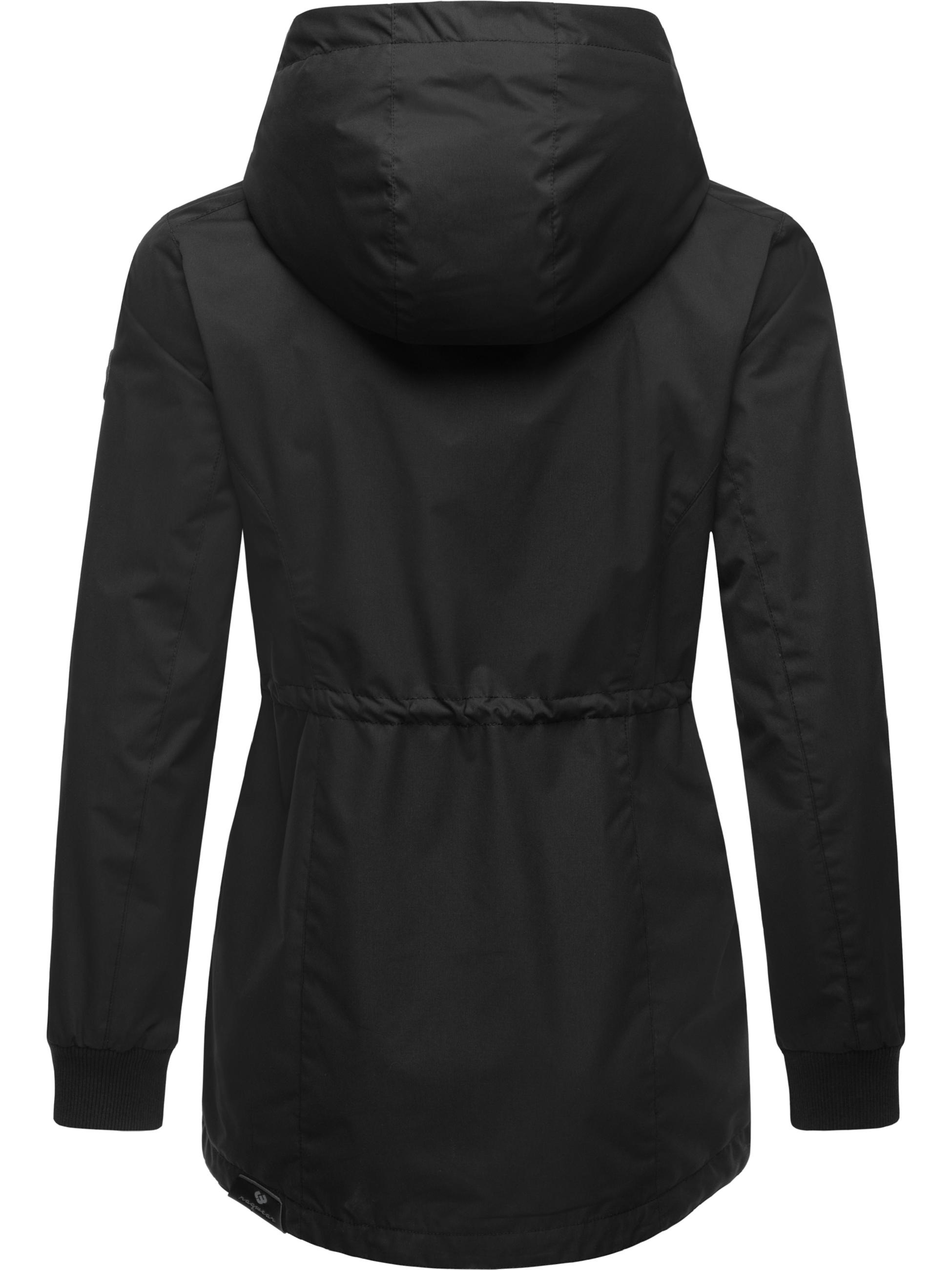 Ragwear Outdoorjacke »Übergangsjacke Dowey A«, mit Kapuze, stylische Damen Übergangsjacke mit Taillenzugband