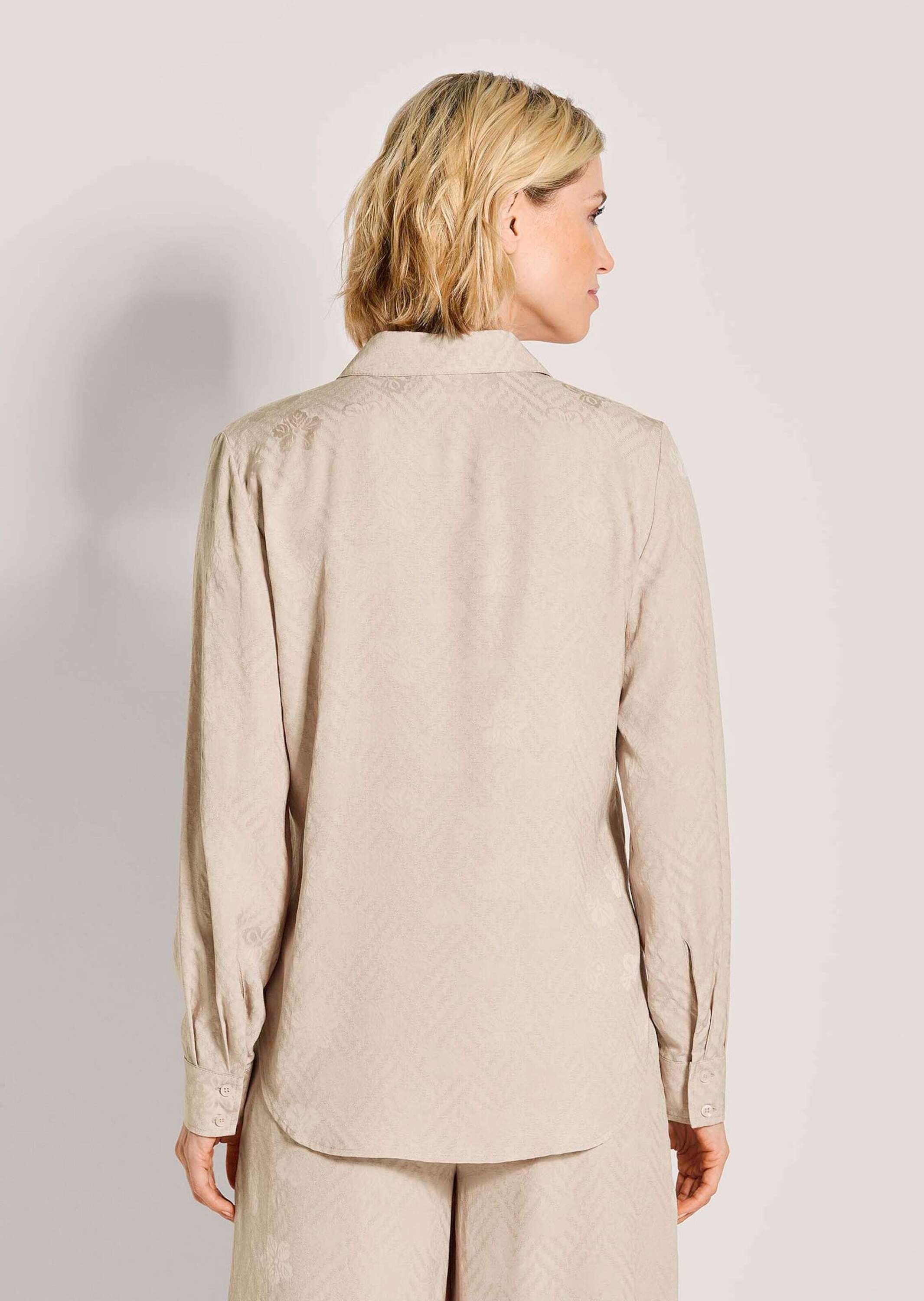 MADELEINE Hemdbluse »Hemdbluse Jacquardbluse mit zartem Muster« Jaquardmuster