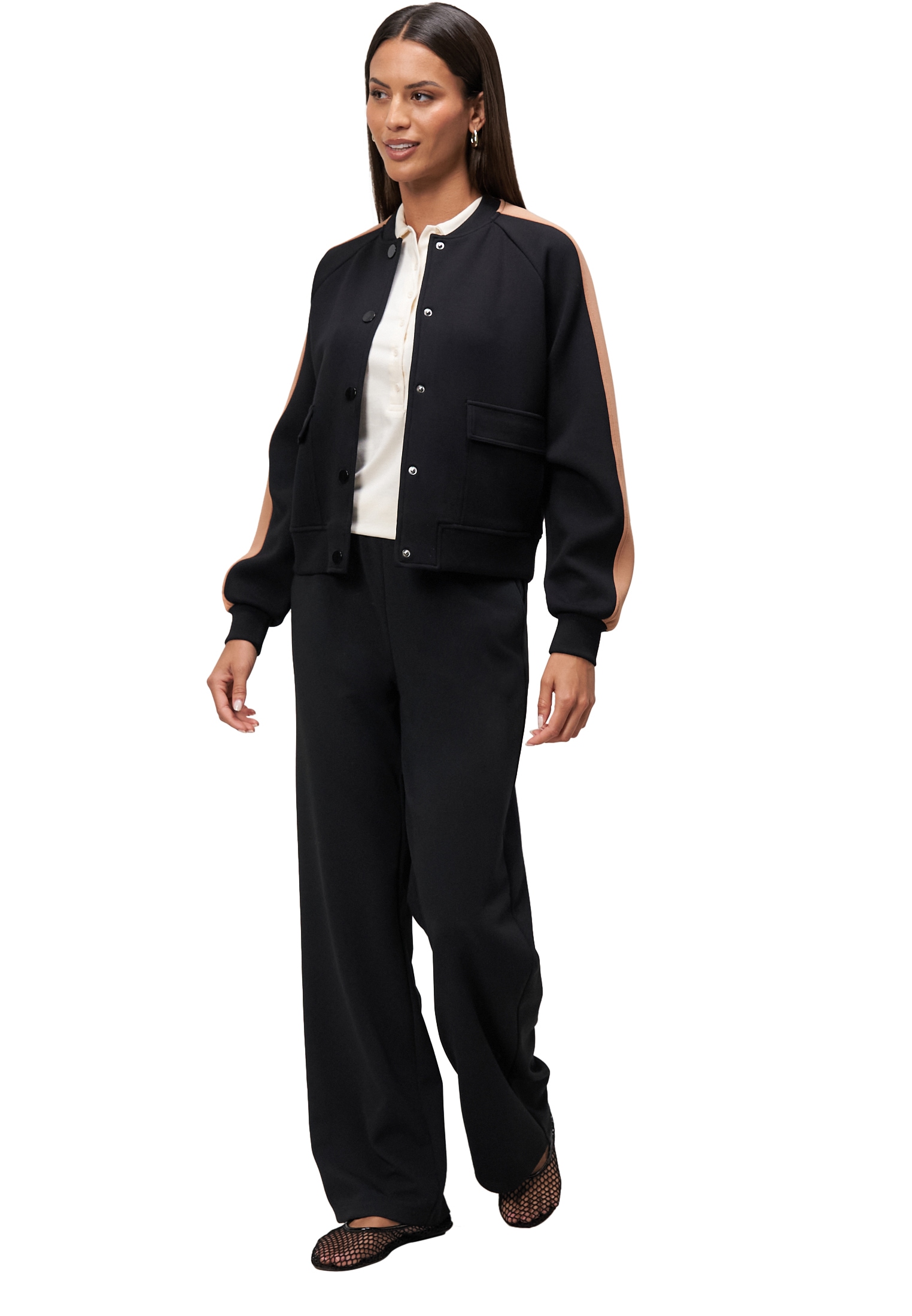 Zero Jackenblazer »Jacke mit Kontraststreifen«
