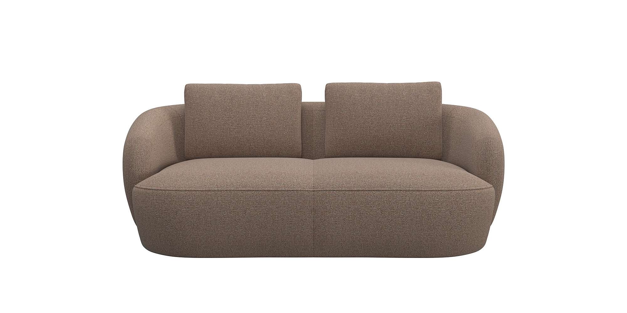FLEXLUX 2,5-Sitzer »Torino, rund, Couch, Loveseat,«, Modernes, organisches Sofa-Design, Kaltschaum, Wellenunterfederung