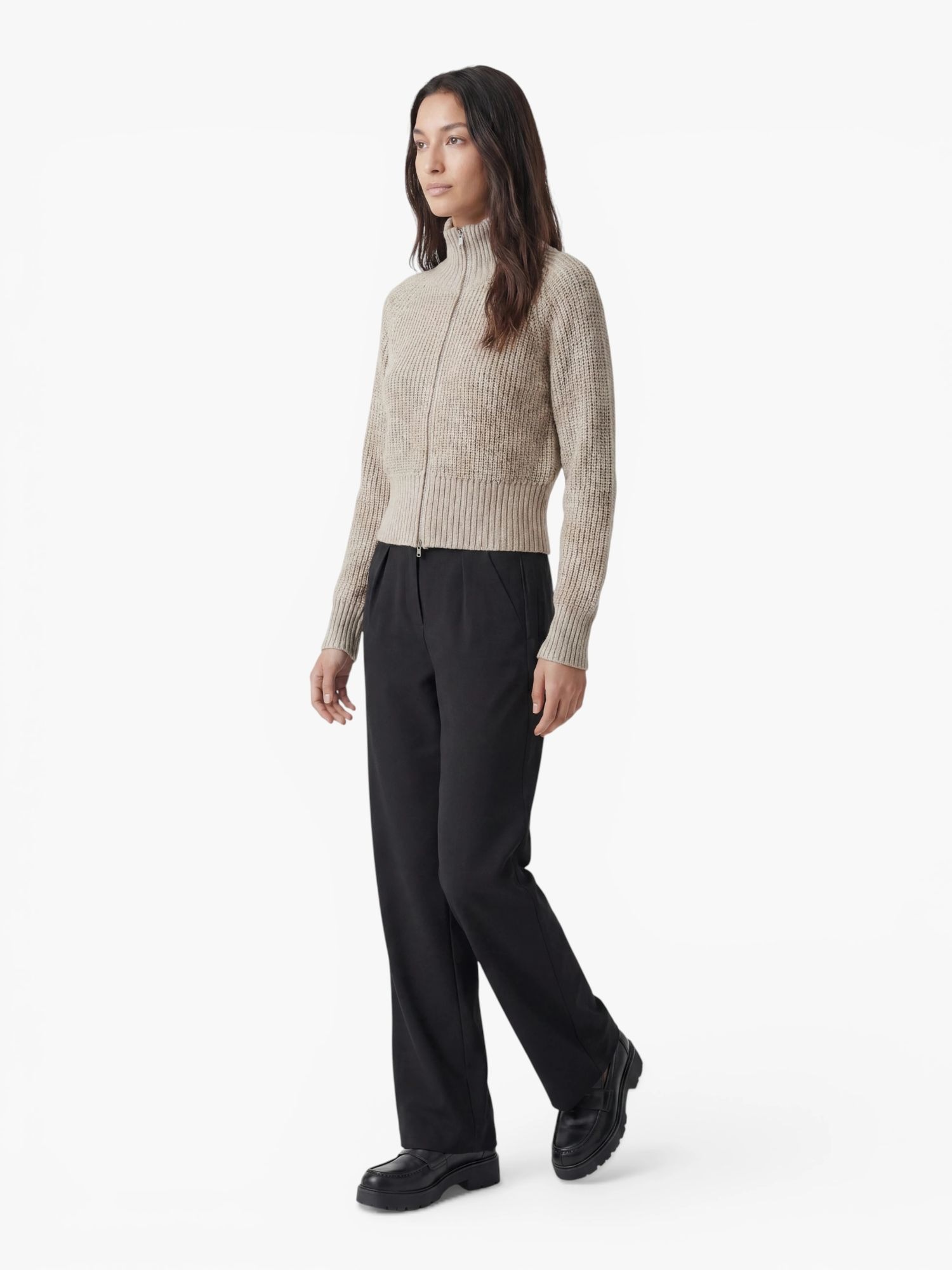LeGer Strickjacke »Nala, LeGer by Lena Gercke« mit Woll-Anteil, Stehkragen