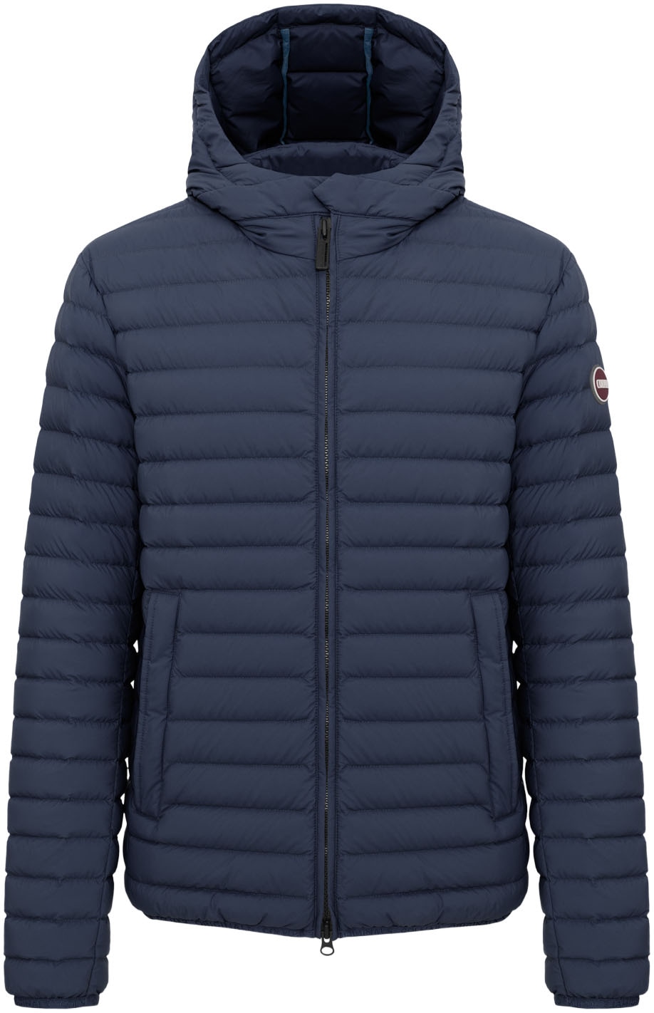 Colmar Leichtdaunenjacke mit Kapuze Zwei-Wege-Reißverschluss, Druckknopf an der Kapuze, Regular Fit