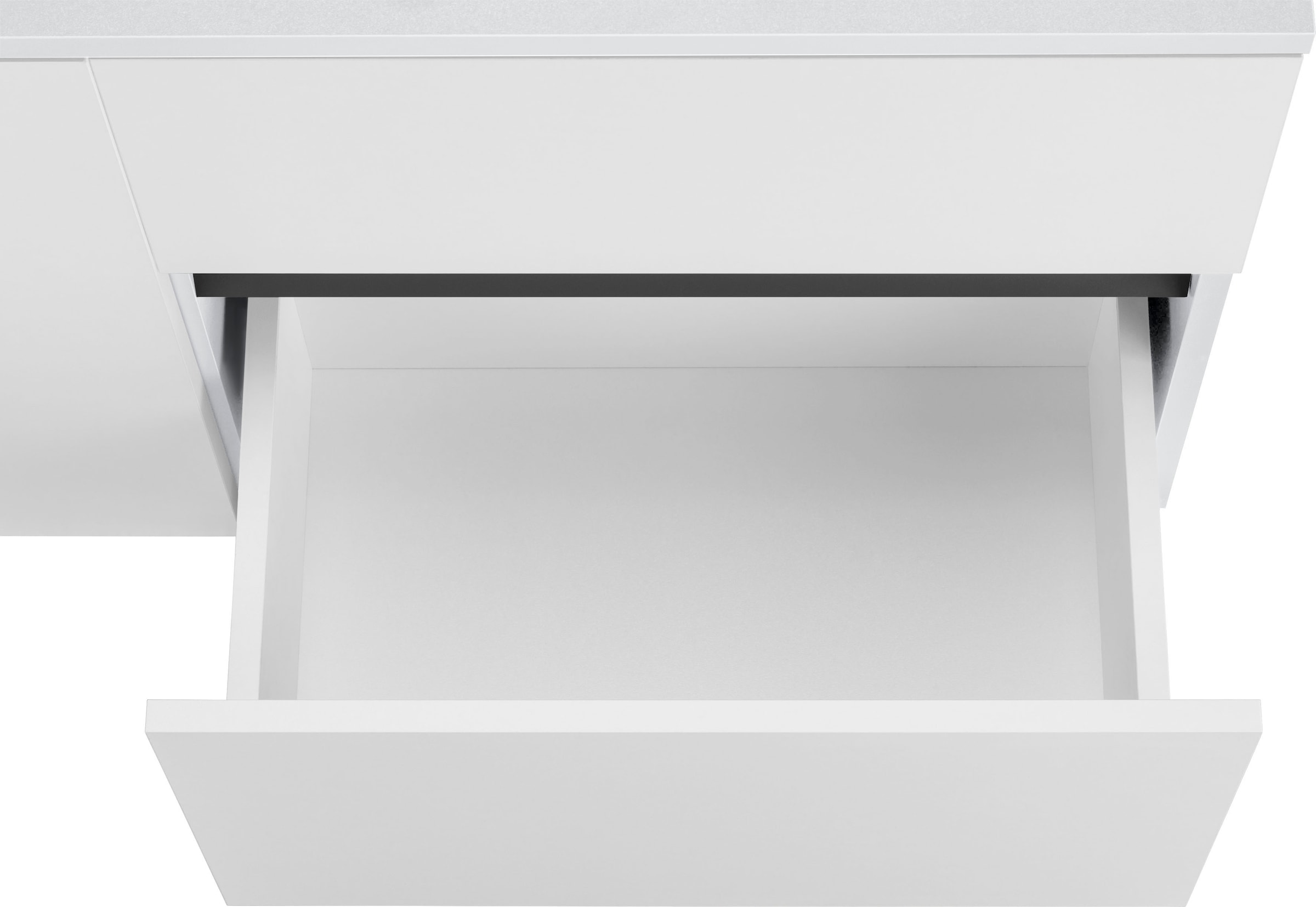 Home affaire Waschbeckenunterschrank »Wisla«, für Wandmontage, Siphonausschnitt, Push-to-open-Funktion, Breite 80 cm