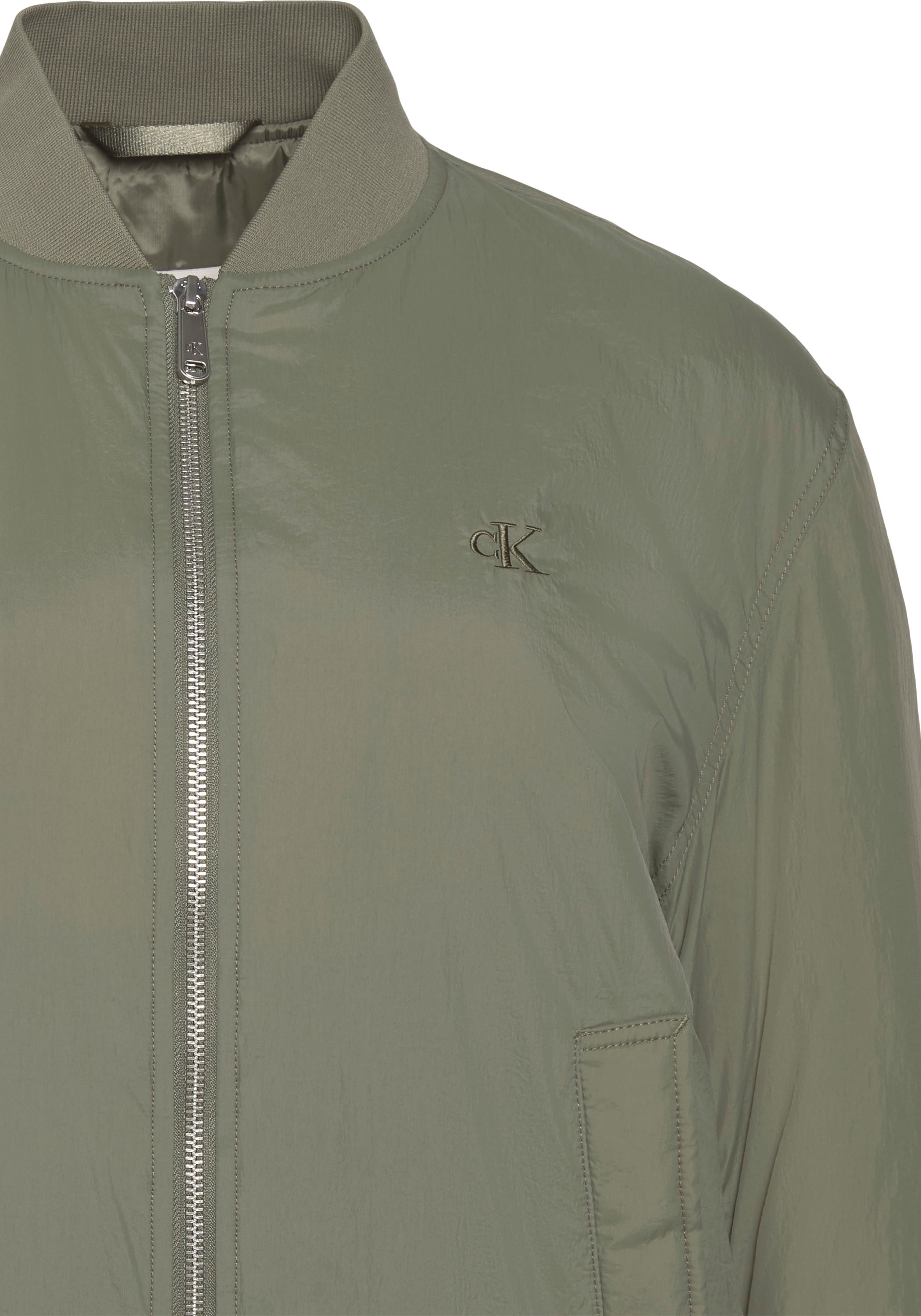 Calvin Klein Jeans Bomberjacke ohne Kapuze Regular fit mit Stehkragen