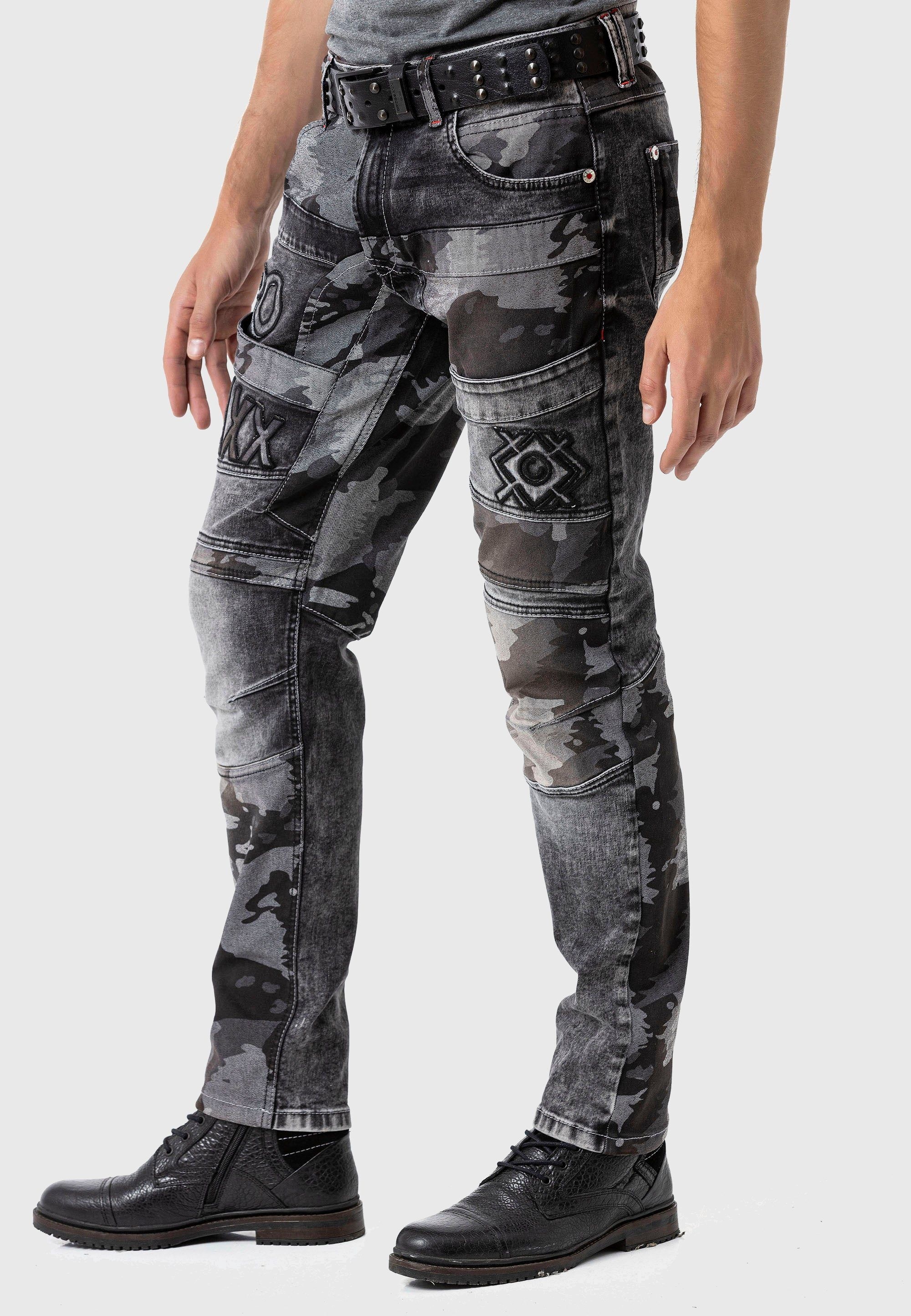 Cipo & Baxx 5-Pocket-Jeans »Cipo & Baxx Jeans« im Camouflage-Look