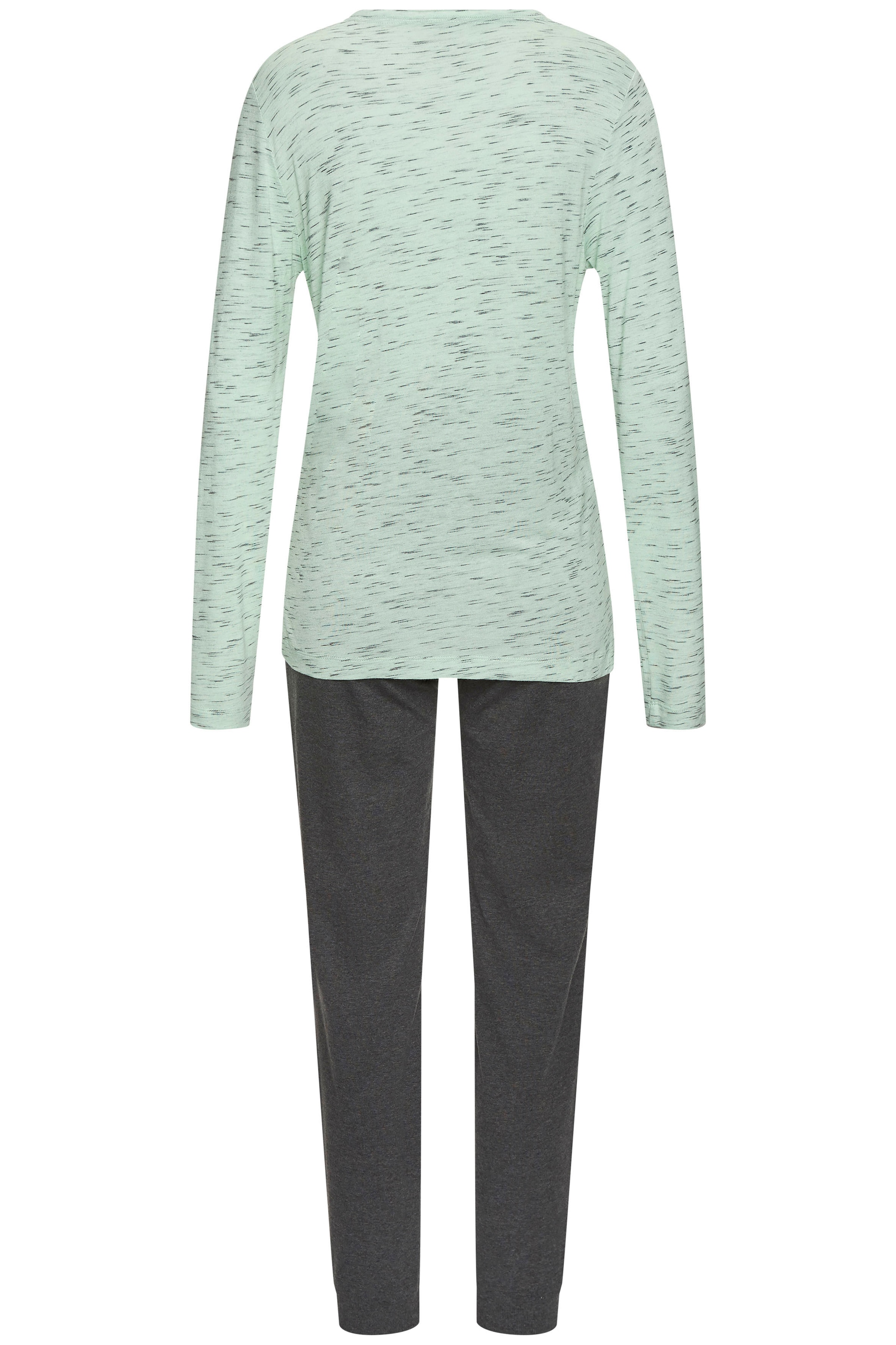 Vivance Dreams Pyjama 2 tlg. mit schönem Melangeeffekt