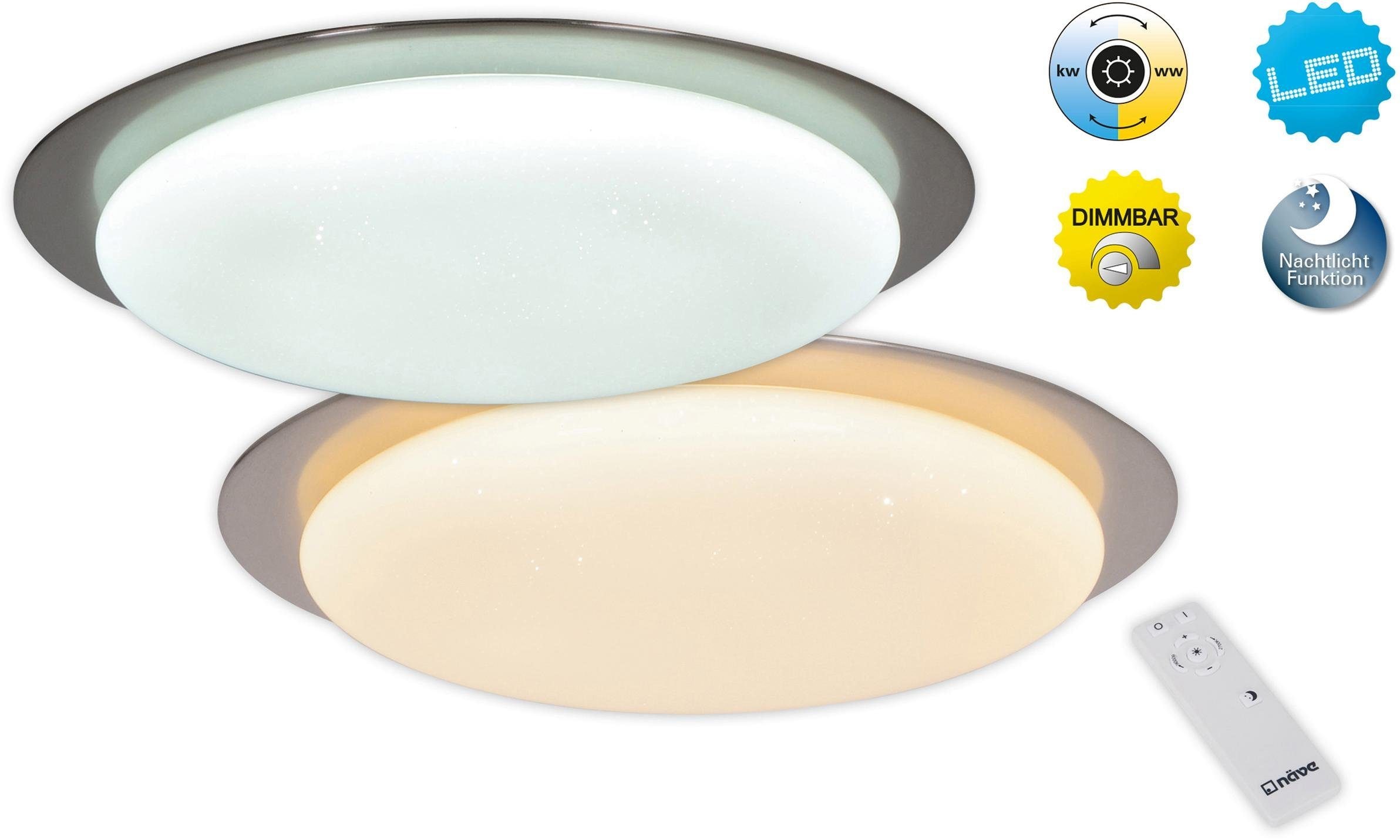 näve LED Deckenleuchte »Auckland«, 1 flammig, Leuchtmittel LED-Board | LED fest integriert, Kristalleffekt