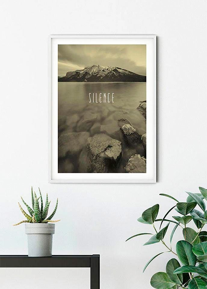 Komar Poster »Word Lake Silence Sand«, Natur, (1 St.), Kinderzimmer,  Schlafzimmer, Wohnzimmer online kaufen | mit 3 Jahren XXL Garantie