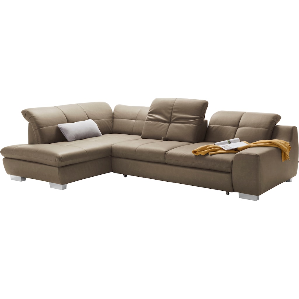 set one by Musterring Ecksofa »SO 1200«, wahlweise mit Bettfunktion