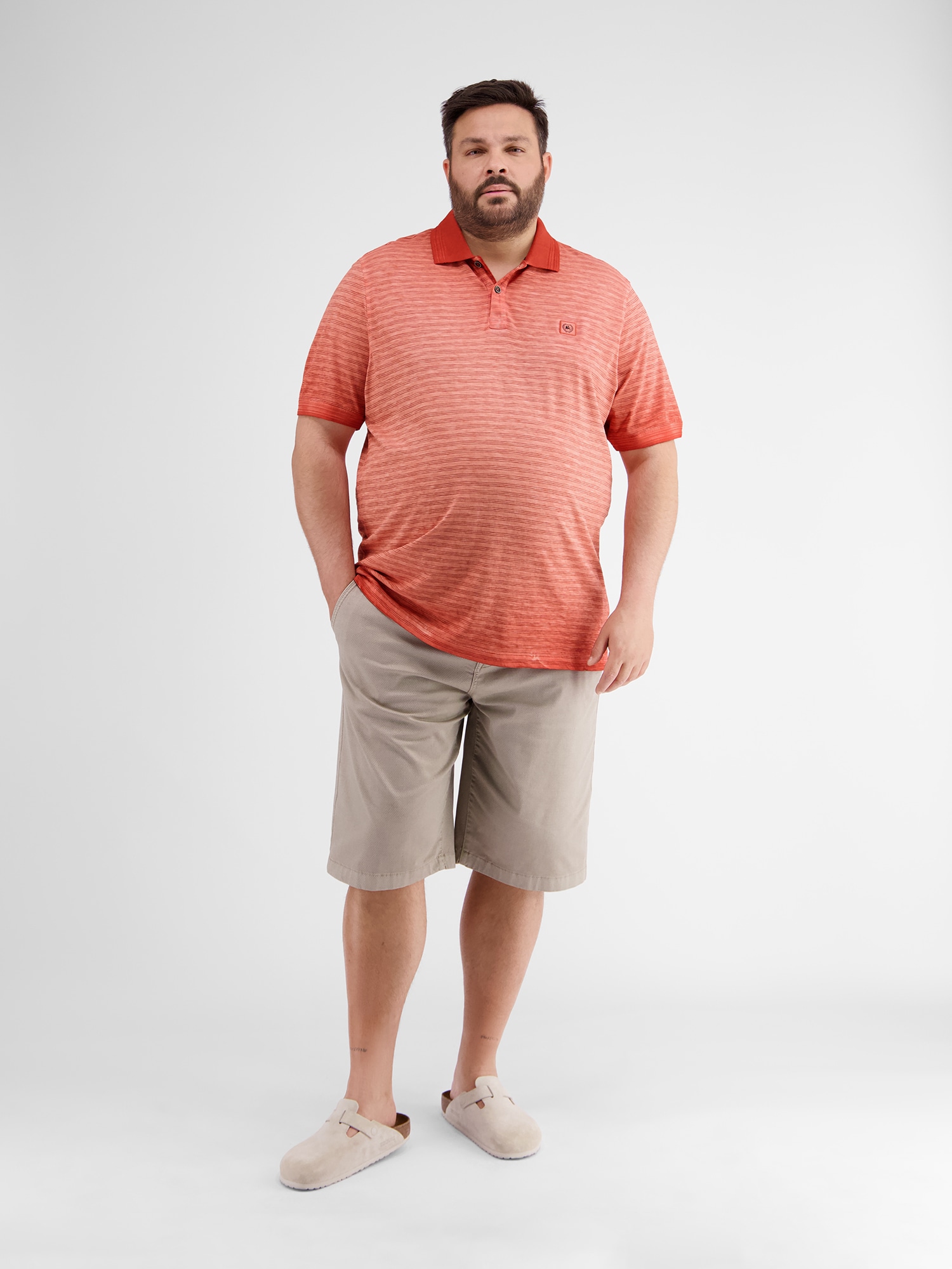 LERROS Poloshirt »LERROS Gestreiftes Poloshirt in Großen Größen«