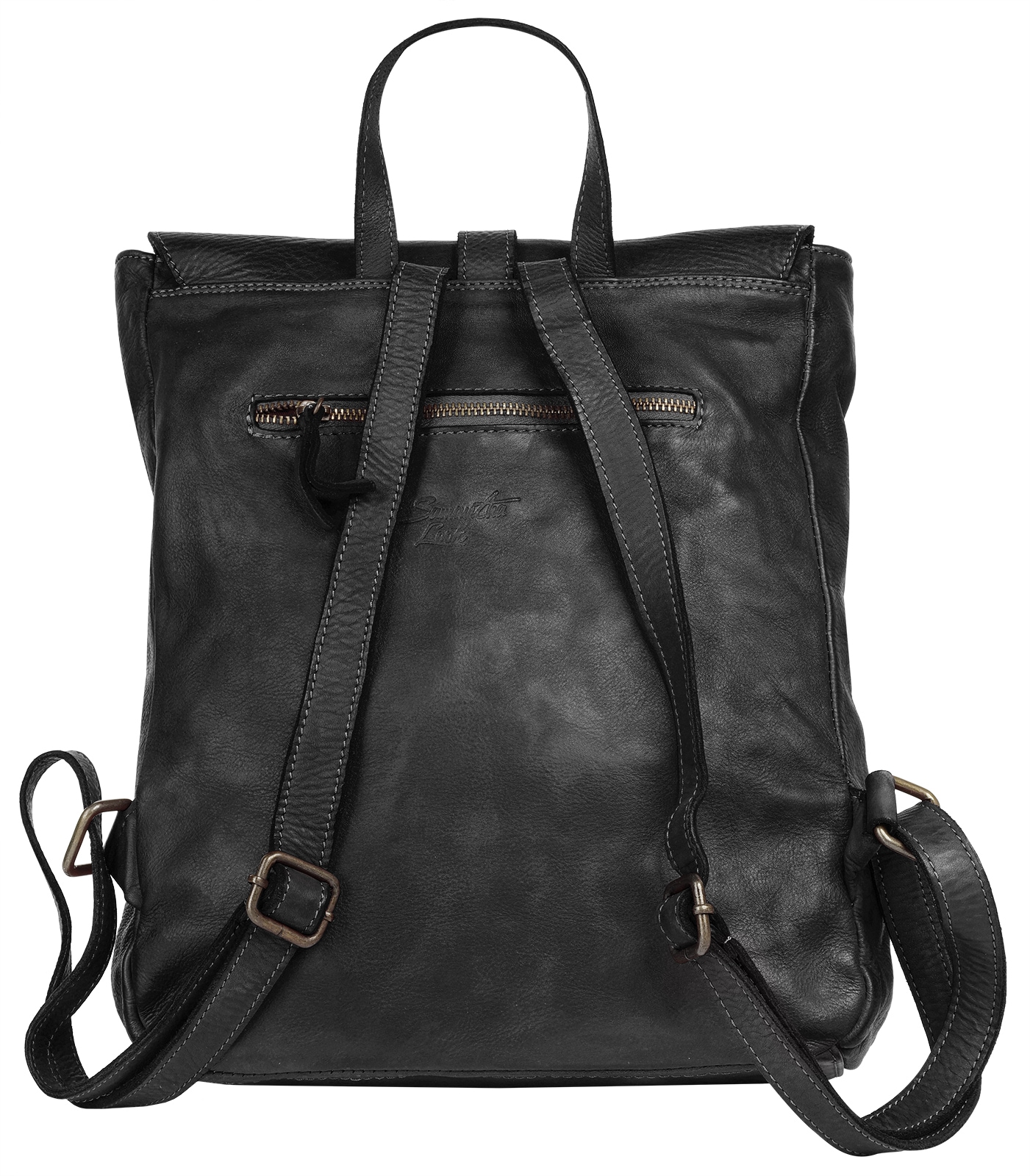 Samantha Look Cityrucksack, echt Leder, Made in Italy