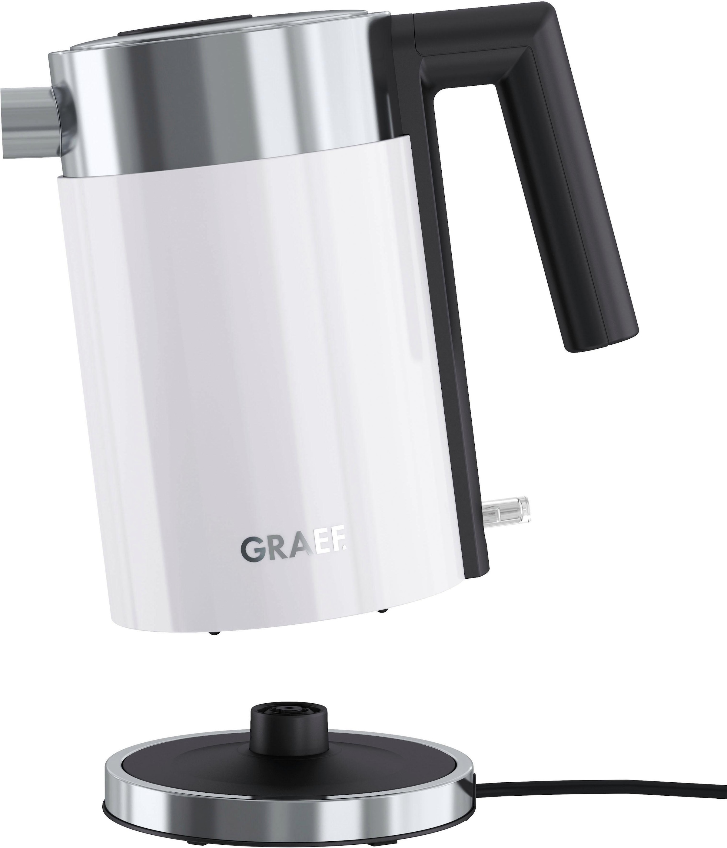 Graef Wasserkocher »WK 401« 1 l 1850 W Edelstahl, weiß