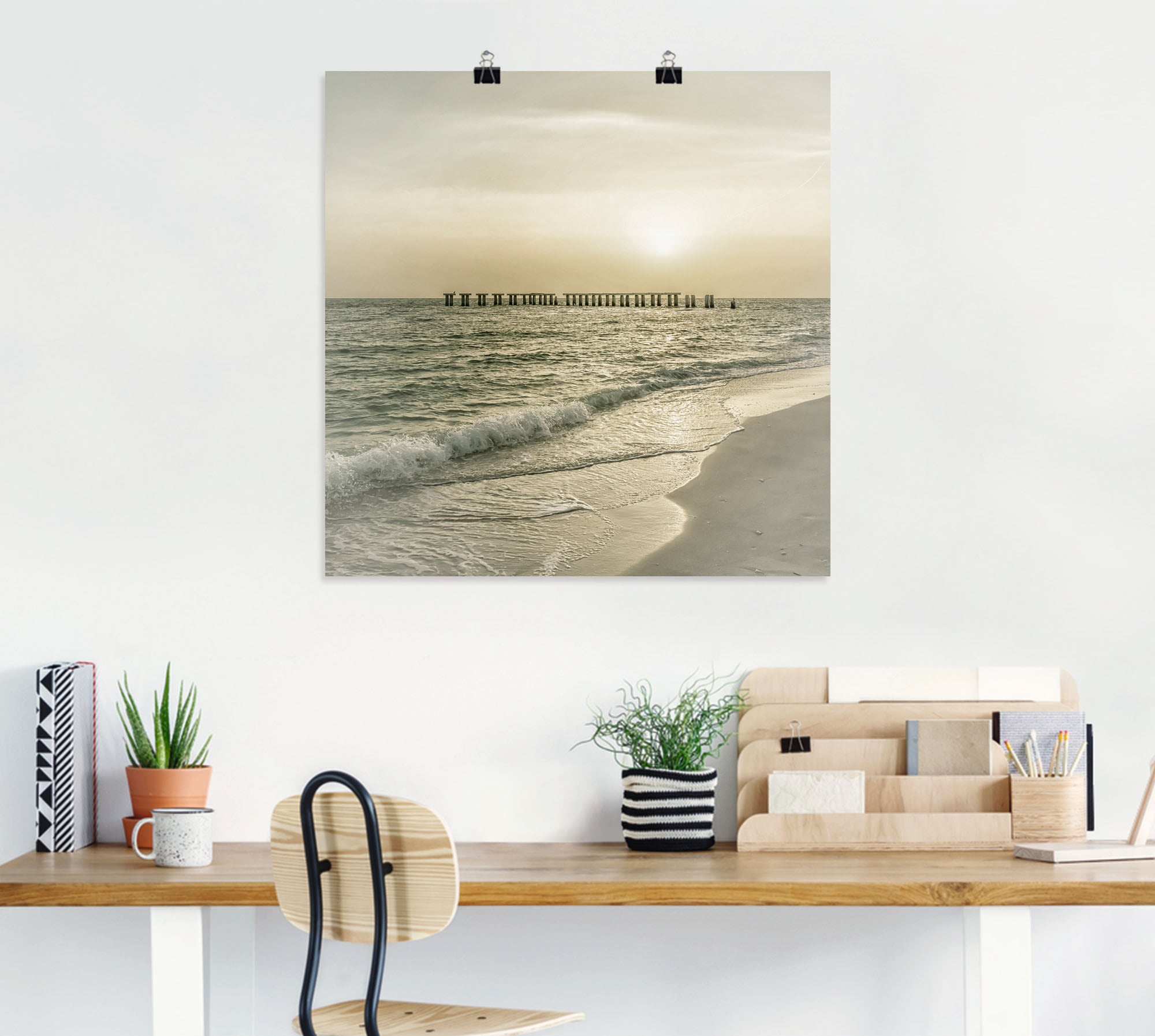 Artland Poster »Gasparilla Island Sonnenuntergang«, Strandbilder, (1 St.), als Alubild, Leinwandbild, Wandaufkleber oder Poster in versch. Größen