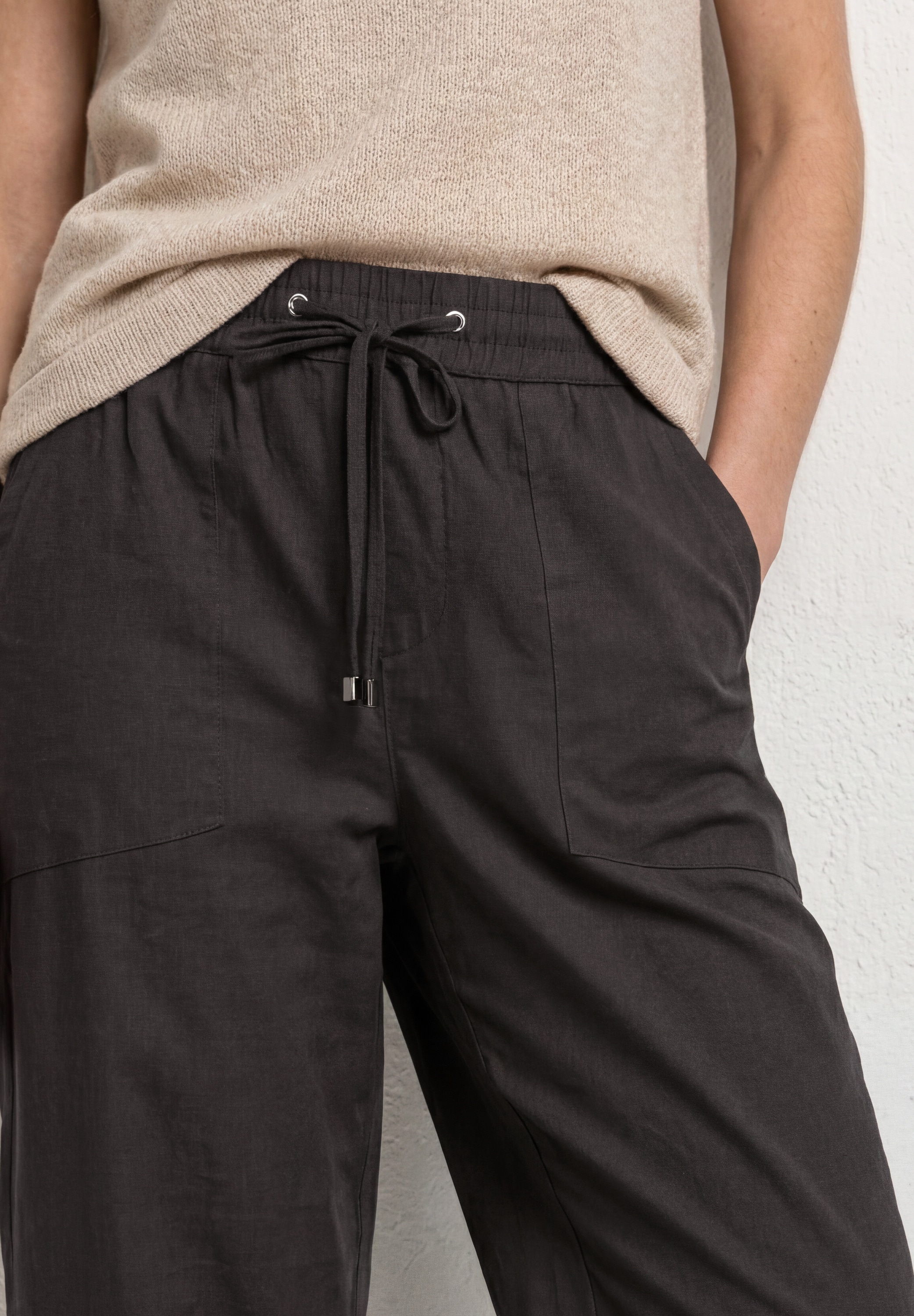 STREET ONE Stoffhose »Style Amalia«  Sommerhose mit elastischem Bund und Tunnelzug